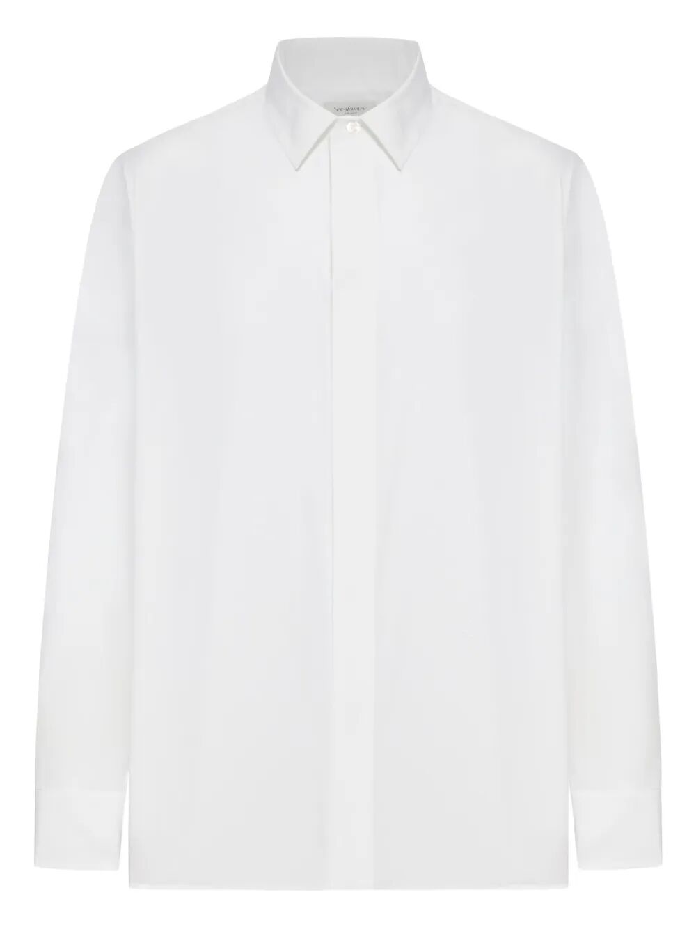 Saint Laurent Men Cotton Poplin Cassandre Shirt SAINT LAURENT