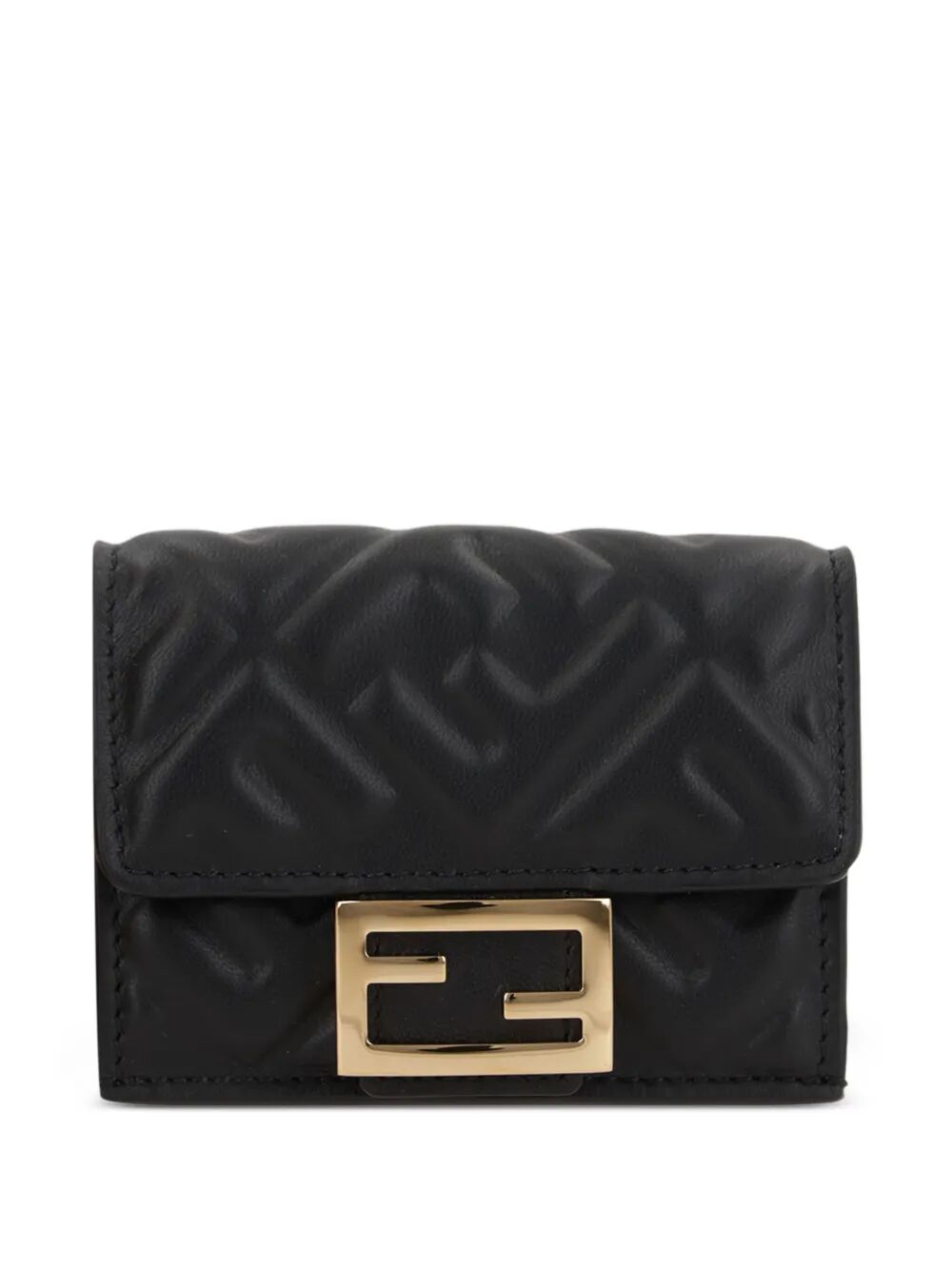 Fendi Women Nappa Leather Baguette Micro Trifold Wallet FENDI