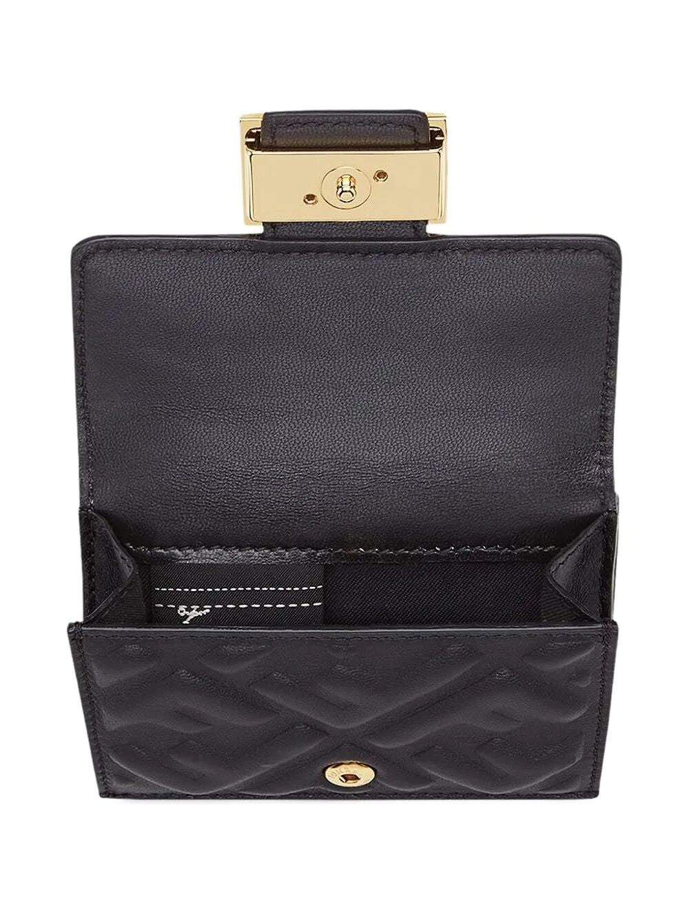 Fendi Women Nappa Leather Baguette Micro Trifold Wallet FENDI