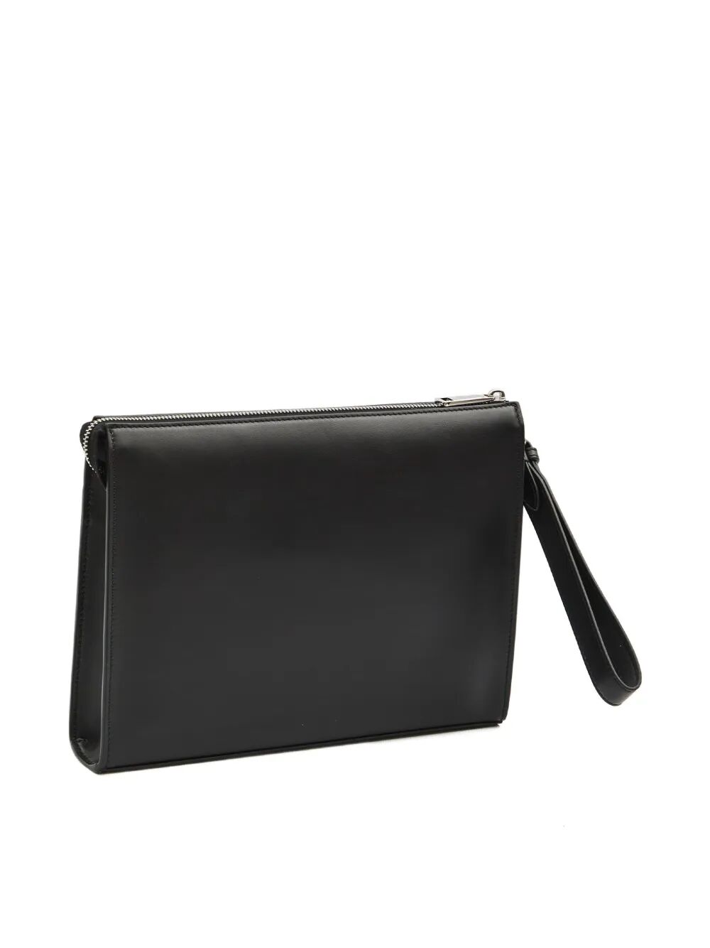 Fendi Men Leather And Canvas Ff Squared Clutch FENDI