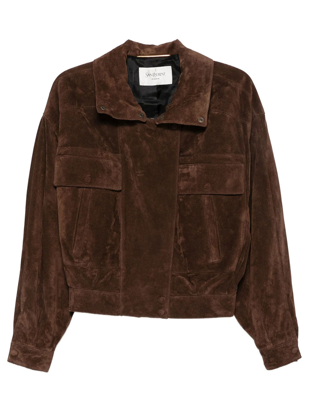 Saint Laurent Women Jacket In Vintage Split Leather SAINT LAURENT