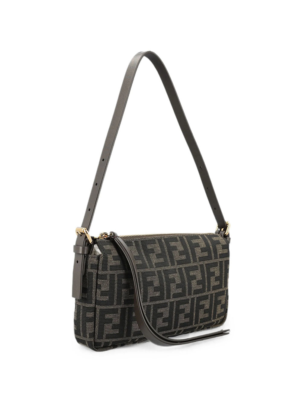 Fendi Women Borsa Zip Top Small  In Tessuto Jacquard Ff Zucca FENDI