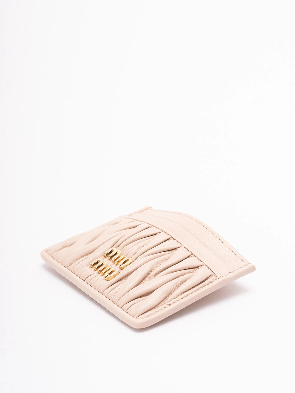 Miu Miu Women Matelassé Leather Card Holder MIU MIU