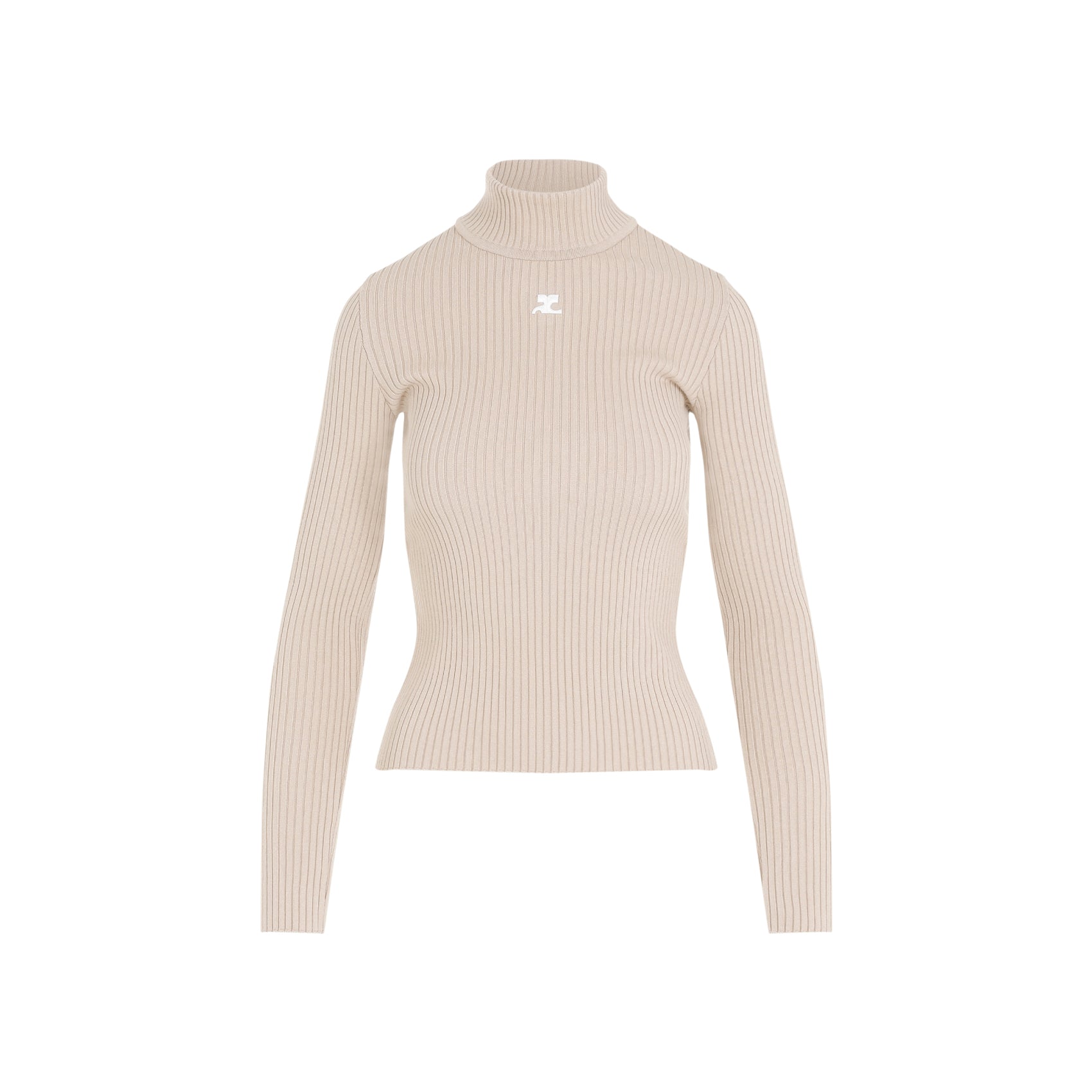 Courrèges Roll Neck Ribbed Jumper Women COURREGES