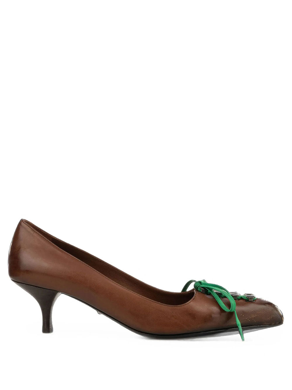 Prada Women Décolleté In Pelle Effetto Anticato PRADA