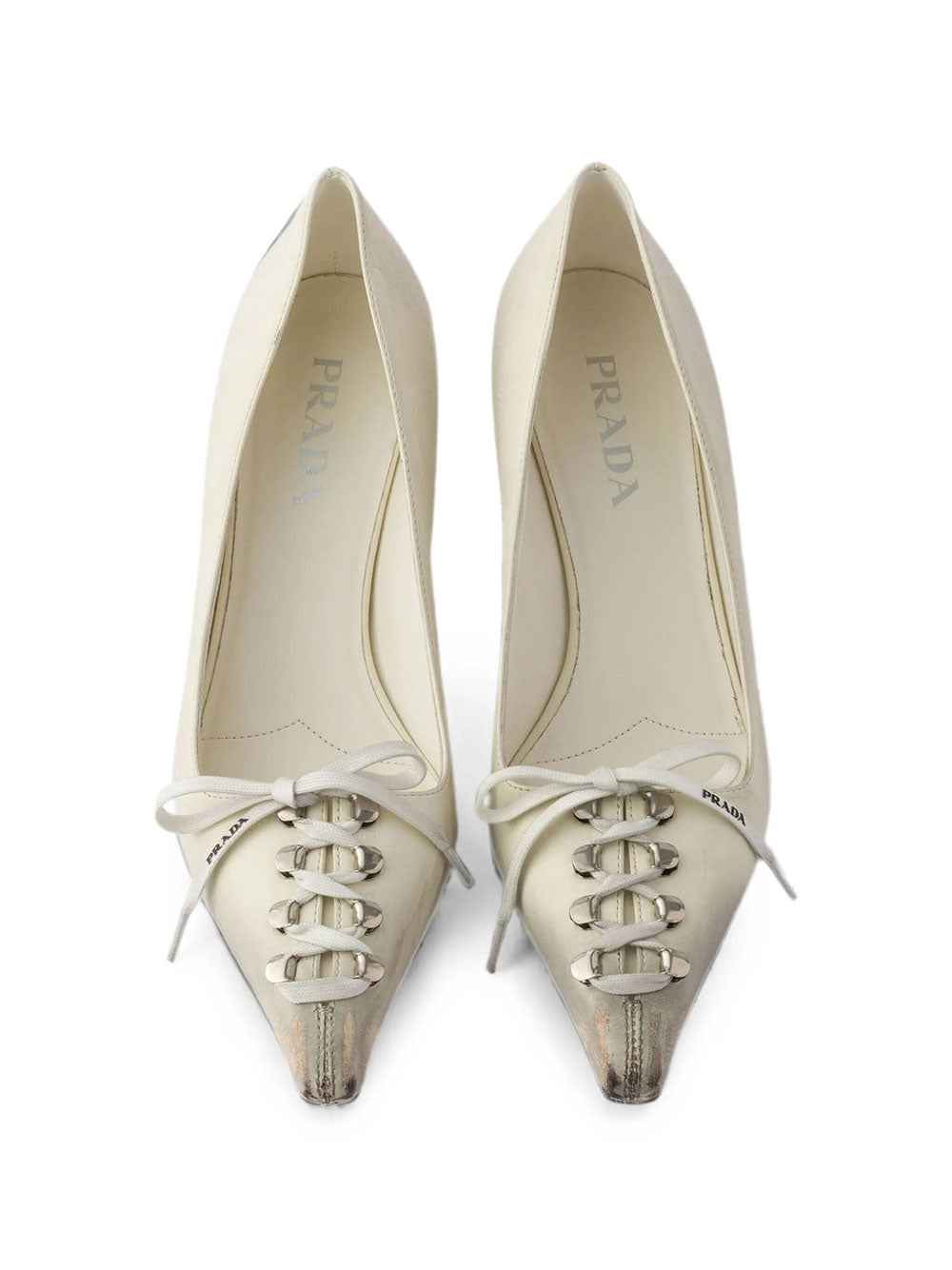 Prada Women Décolleté In Pelle Effetto Anticato PRADA