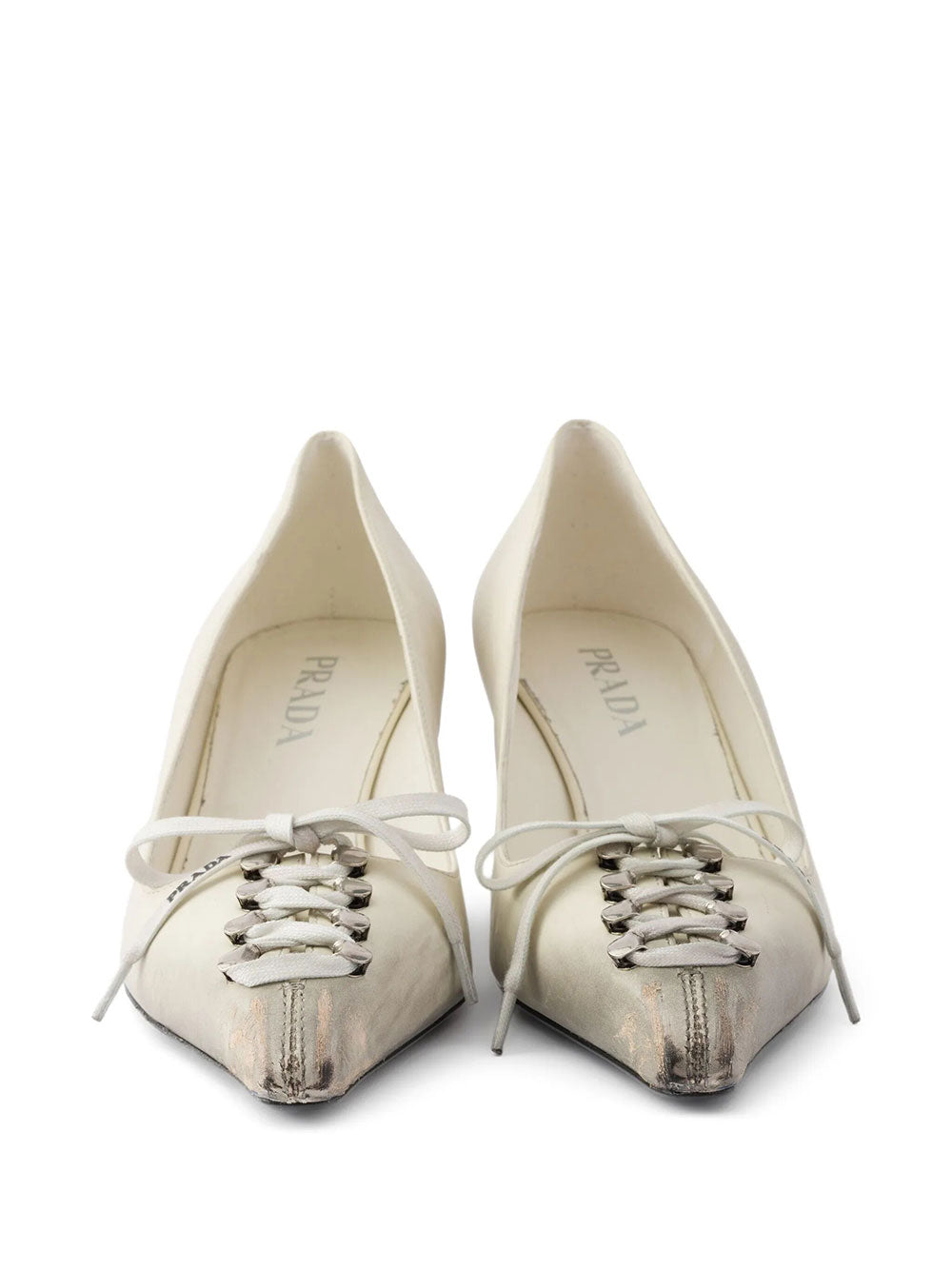 Prada Women Décolleté In Pelle Effetto Anticato PRADA