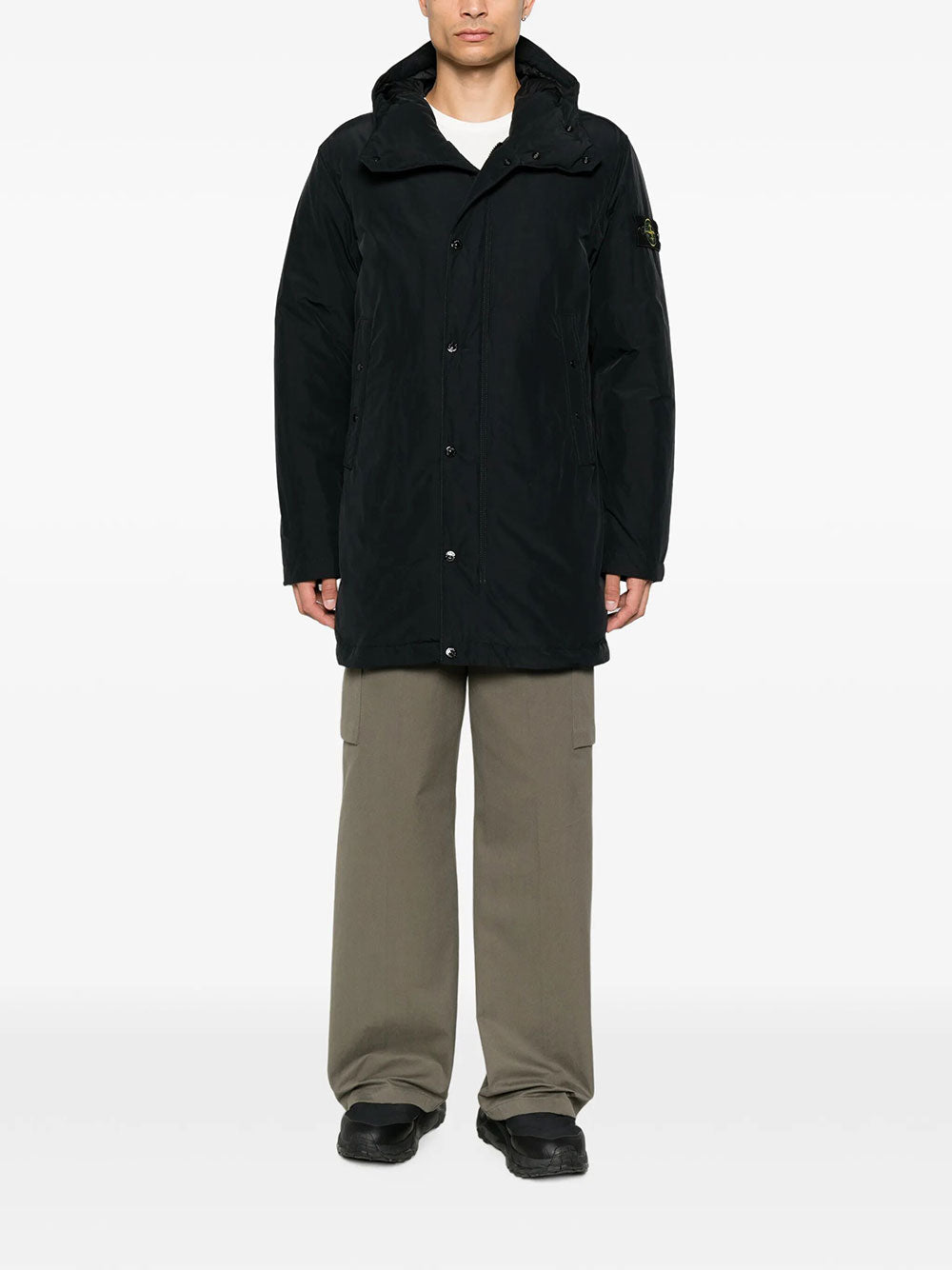 Stone Island Men Parka Lungo Imbottito Con Antigoccia STONE ISLAND