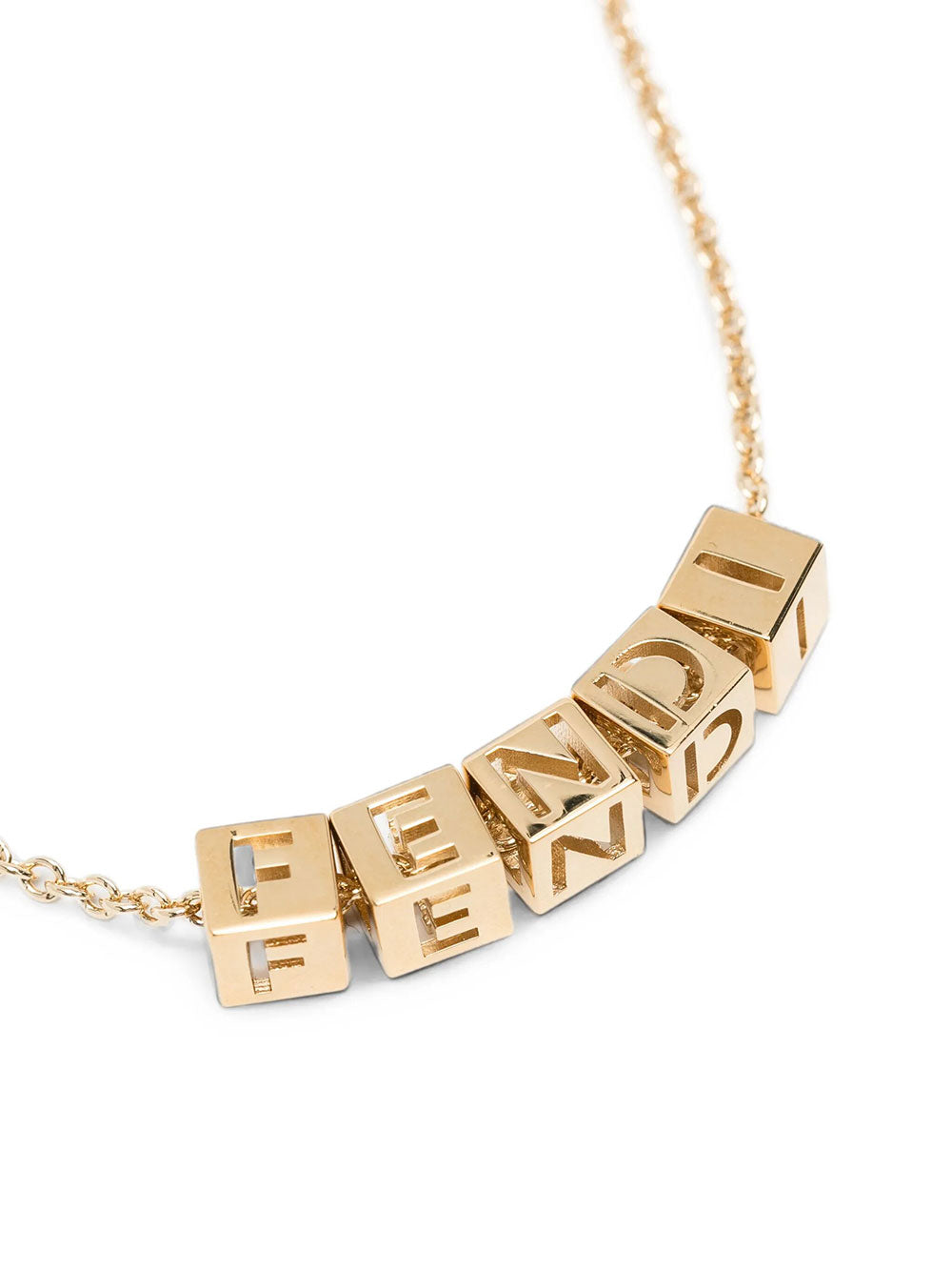 Fendi Women Collana Fendi Faces In Metallo Color Oro FENDI