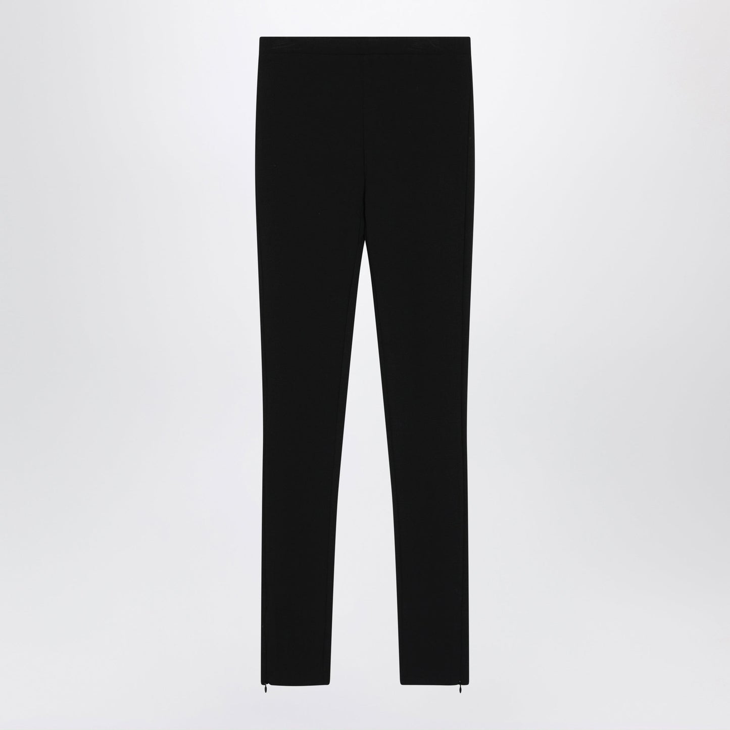 Toteme Black Tight Leggings In Viscose Blend Women TOTEME