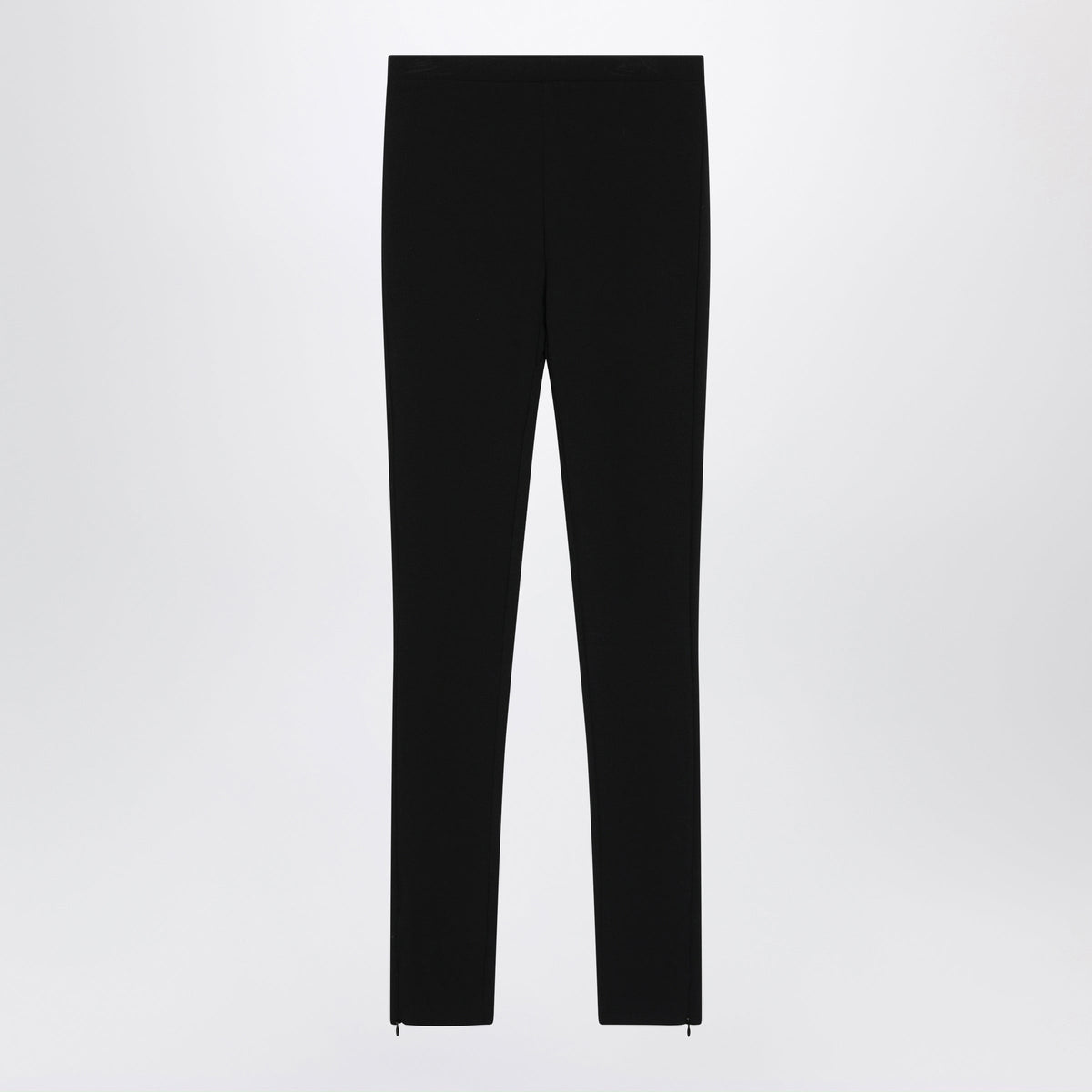 Toteme Black Tight Leggings In Viscose Blend Women TOTEME