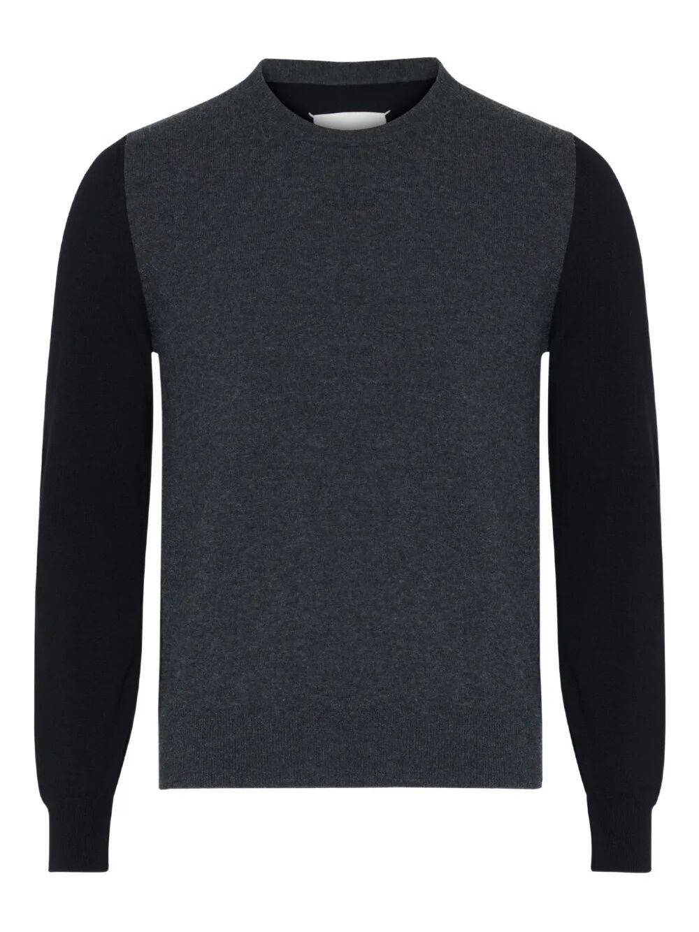 Maison Margiela Men Two-Tone Wool Pullover With Elbow Patches MAISON MARGIELA