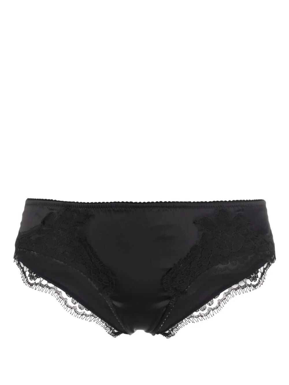 Dolce & Gabbana Women Satin Briefs With Lace Detailing DOLCE & GABBANA
