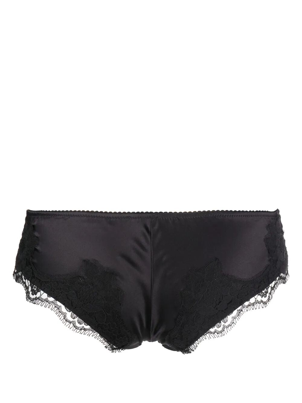 Dolce & Gabbana Women Satin Briefs With Lace Detailing DOLCE & GABBANA