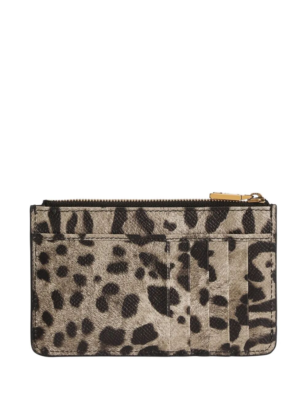 Dolce & Gabbana Women Leopard-Print Dauphine Leather Card Holder DOLCE & GABBANA