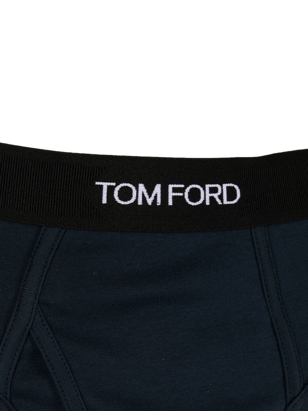 Tom Ford Men Logo-Waistband Cotton Briefs TOM FORD