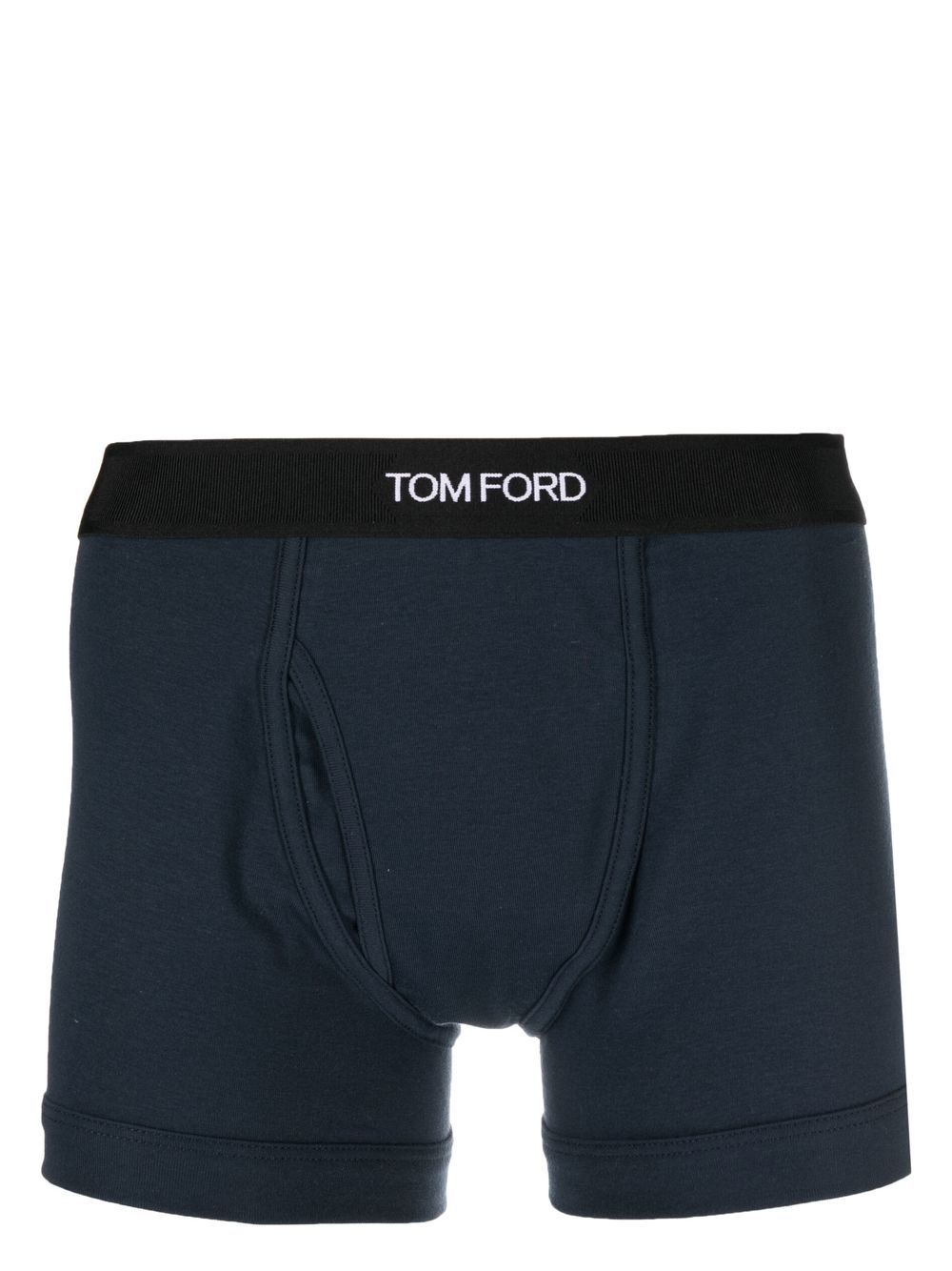 Tom Ford Men Logo-Waistband Cotton Boxer Briefs TOM FORD