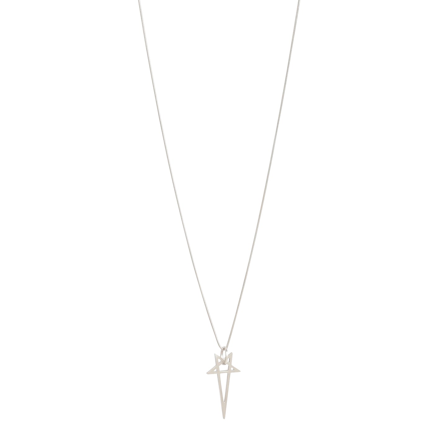 Rick Owens Pentagram Brass Necklace Unisex RICK OWENS