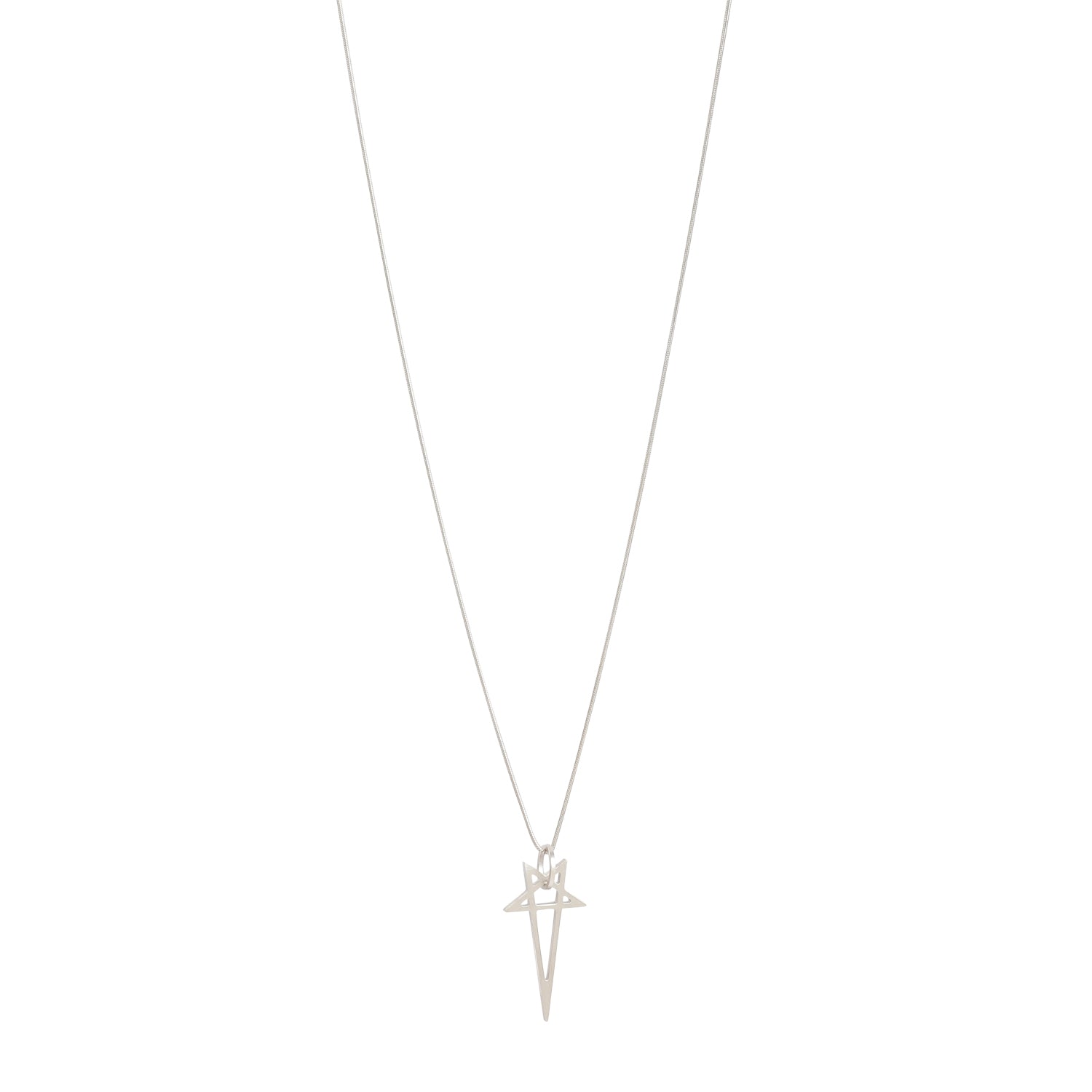 Rick Owens Pentagram Brass Necklace Unisex RICK OWENS