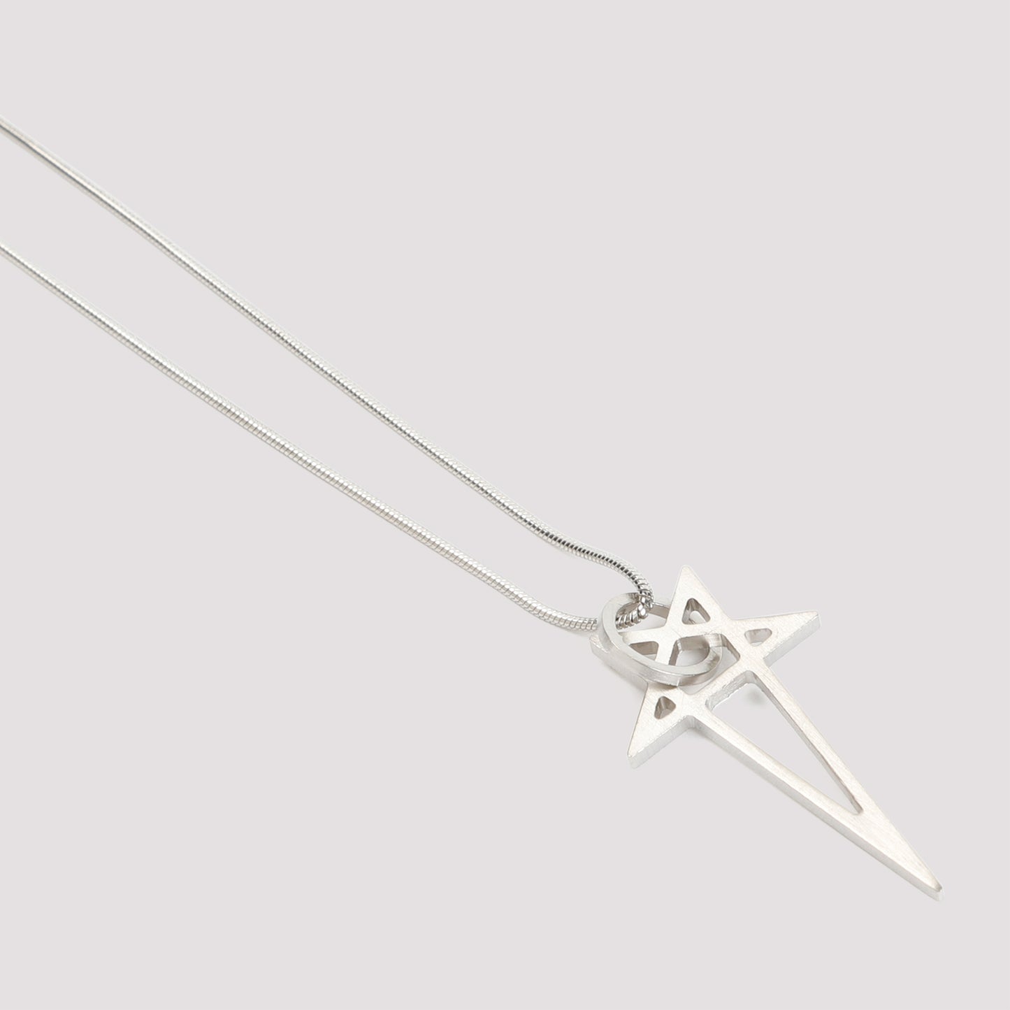 Rick Owens Pentagram Brass Necklace Unisex RICK OWENS