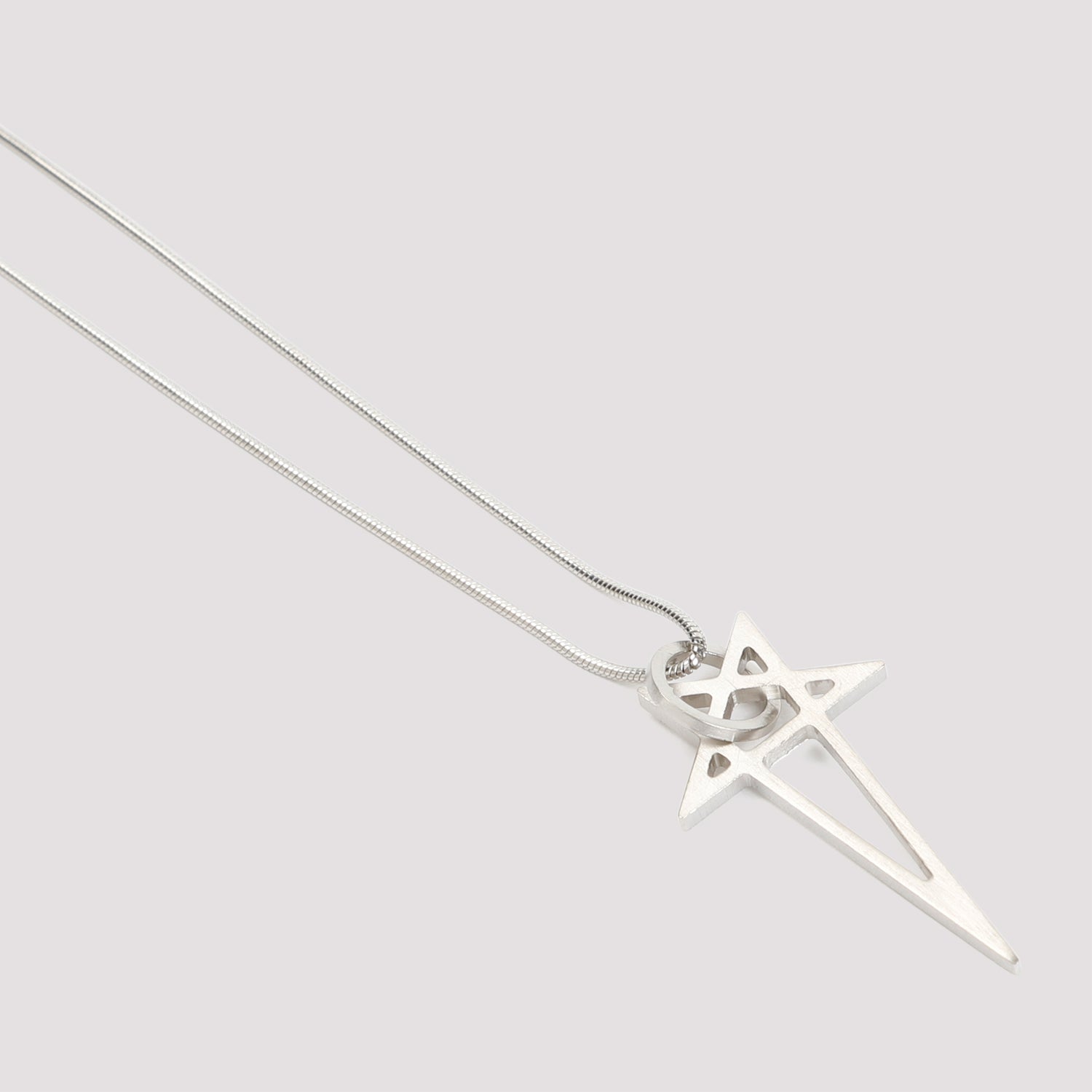 Rick Owens Pentagram Brass Necklace Unisex RICK OWENS