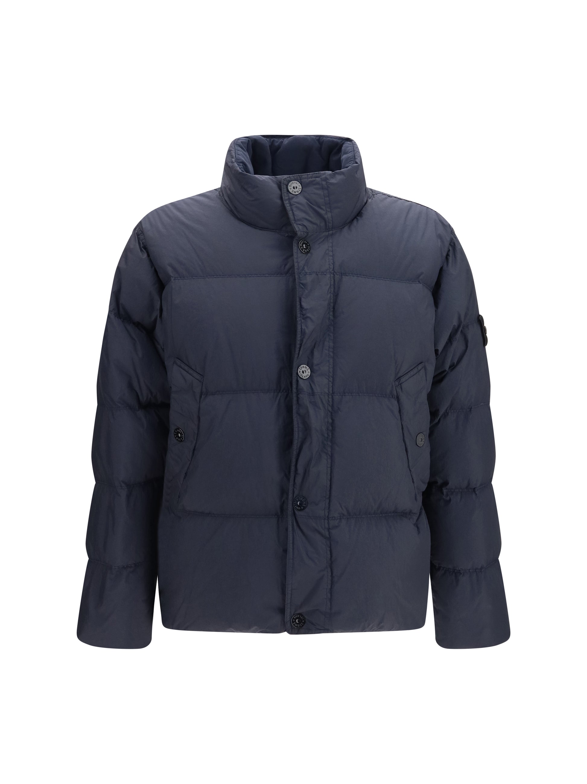 Stone Island Men Quilted High-Neck Puffer Jacket STONE ISLAND