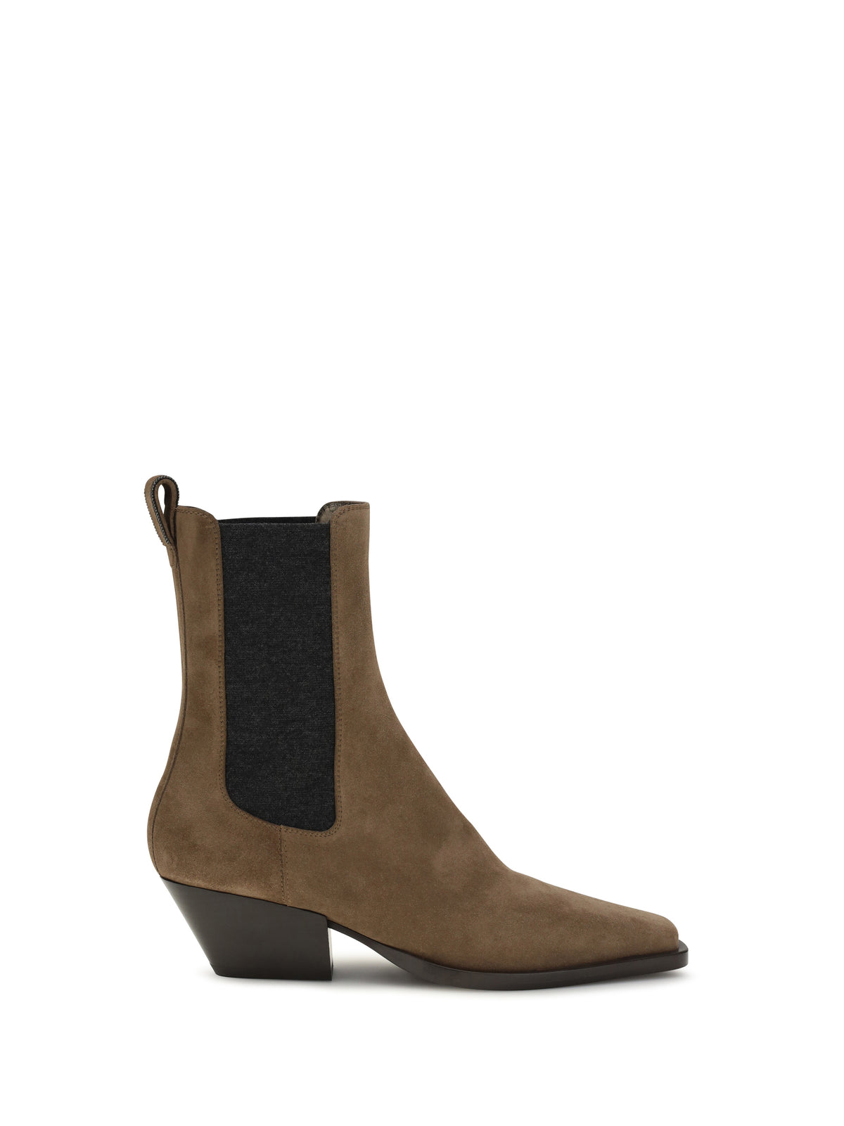 Brunello Cucinelli Women Suede Texan Ankle Boots BRUNELLO CUCINELLI