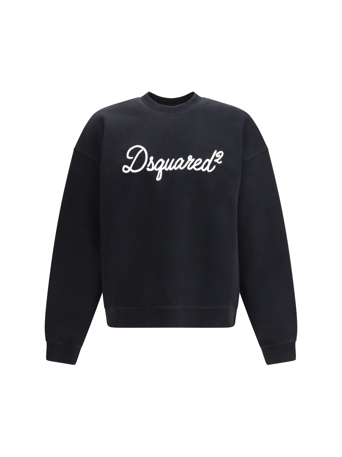Dsquared2 Men Cotton Crewneck Sweatshirt With Logo DSQUARED2