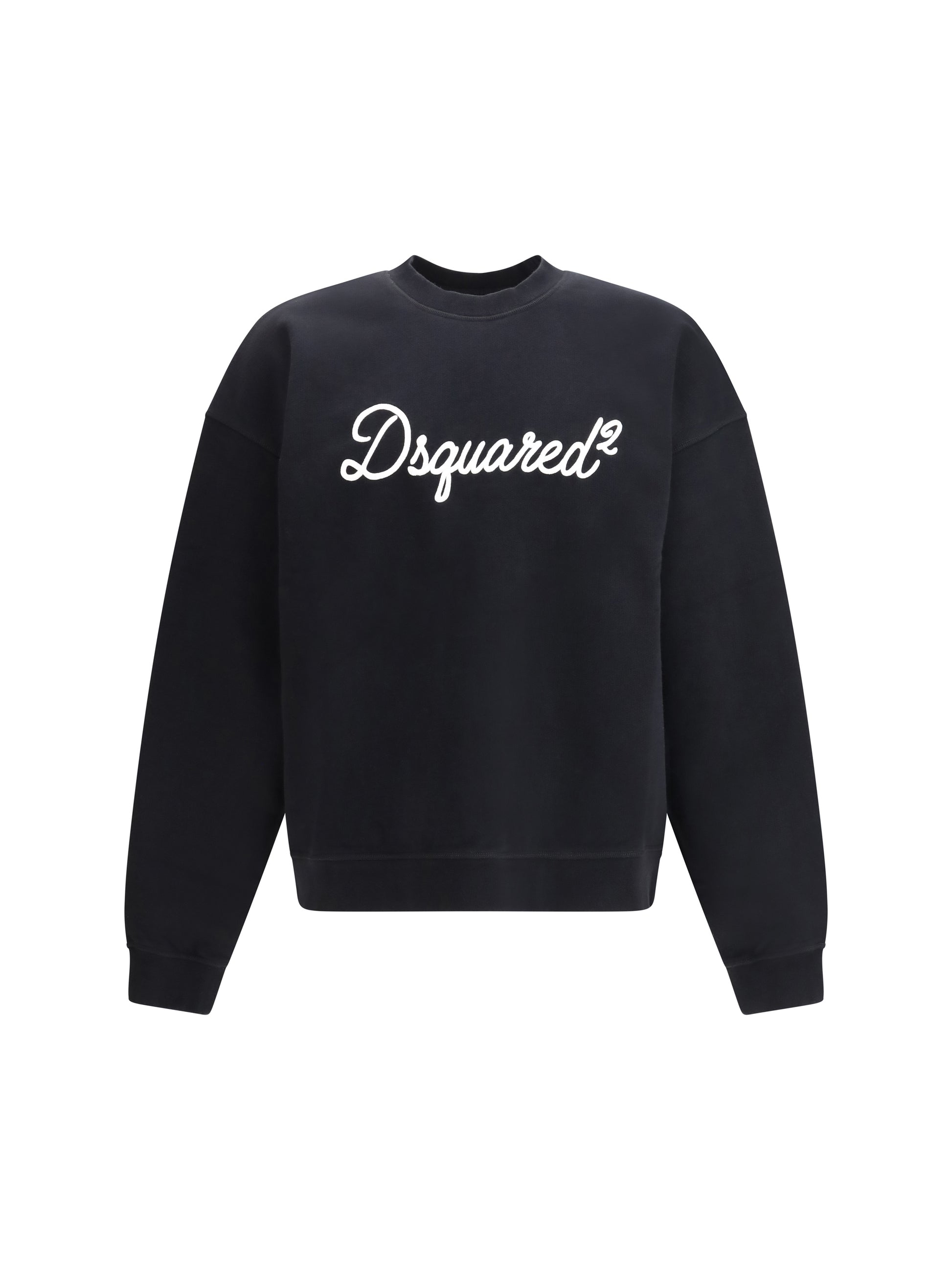 Dsquared2 Men Cotton Crewneck Sweatshirt With Logo DSQUARED2
