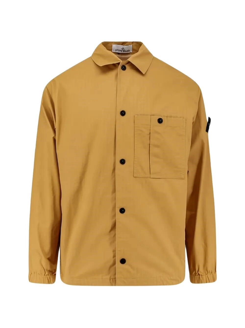 Stone Island Men Double-Coated Cotton Ripstop Washed Overshirt STONE ISLAND