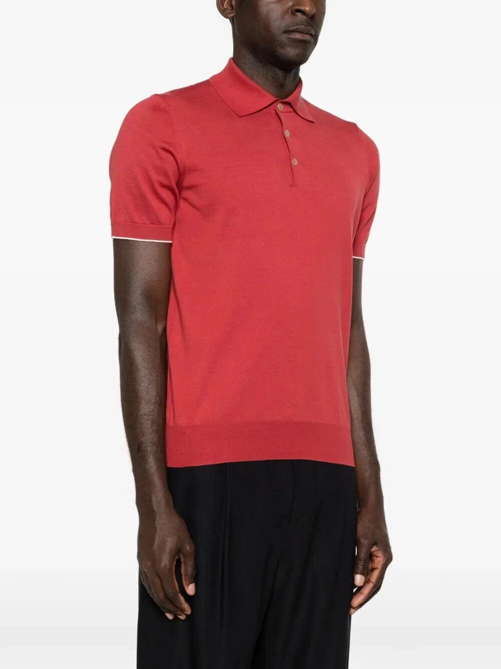 Brunello Cucinelli Men Lightweight Knit Polo BRUNELLO CUCINELLI