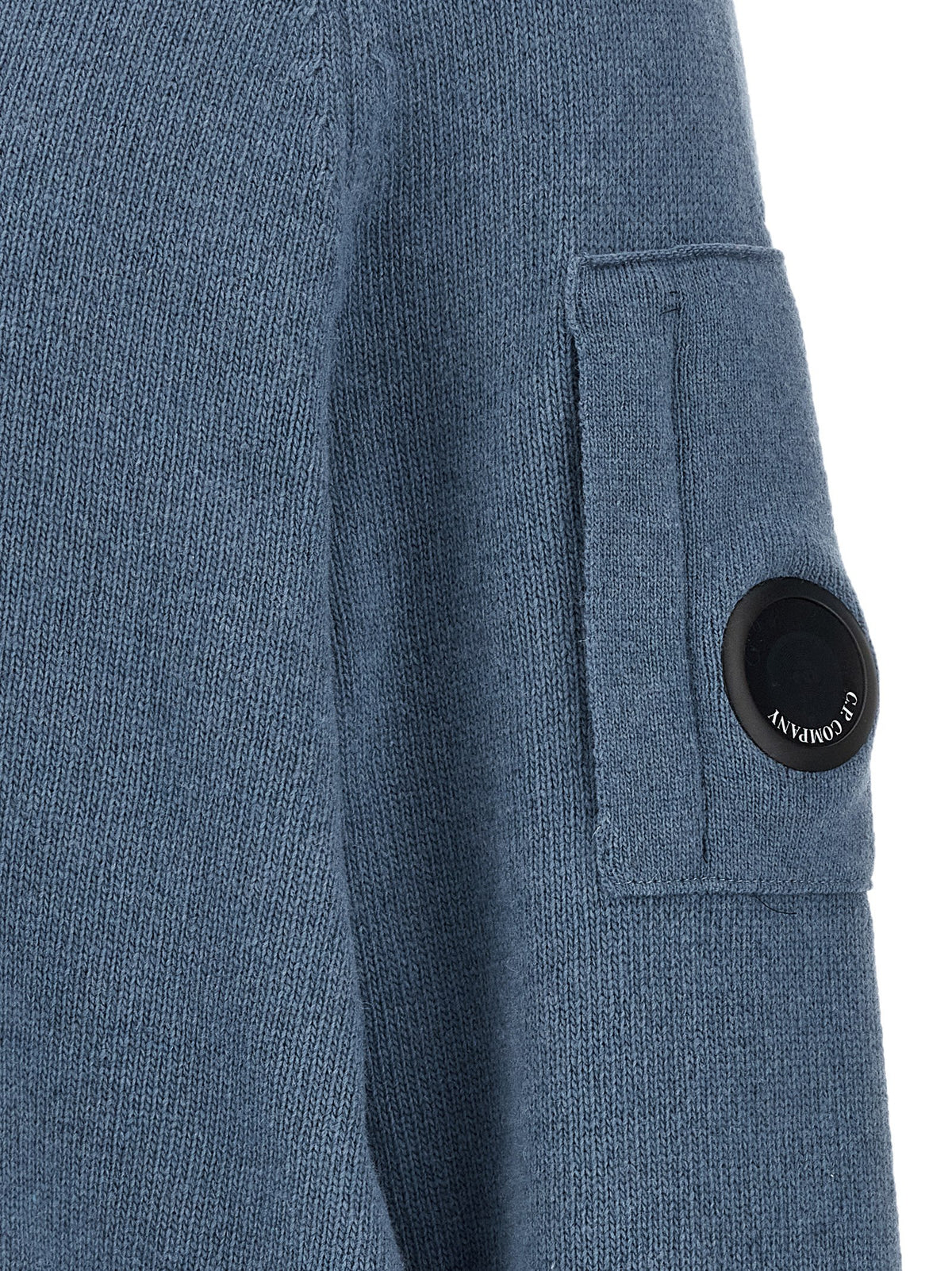 C.P. Company Men Blue 'Lens' Sweater C.P. COMPANY