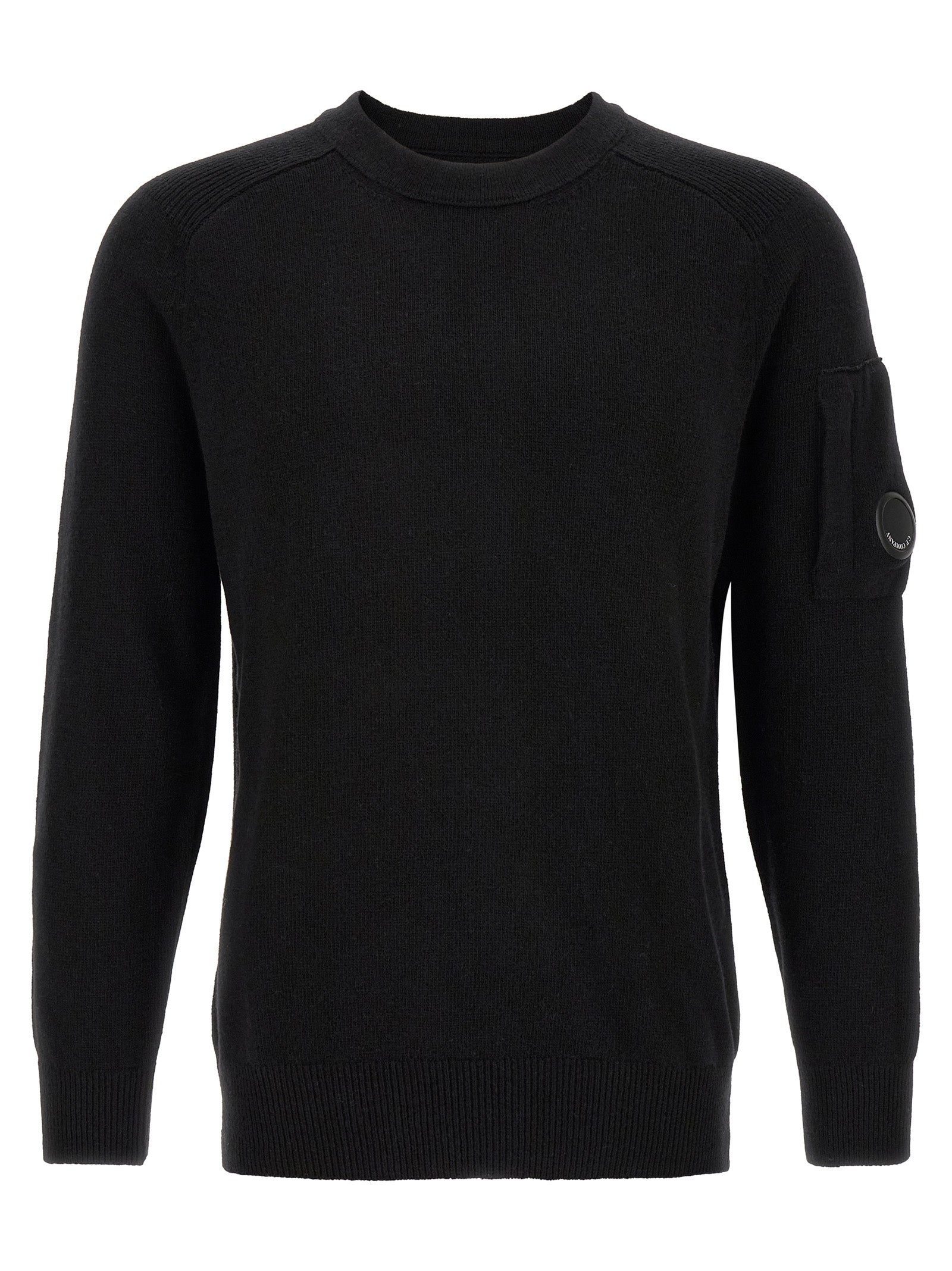 C.P. Company Men 'Lambswool Grs' Sweater With Lens Detail C.P. COMPANY