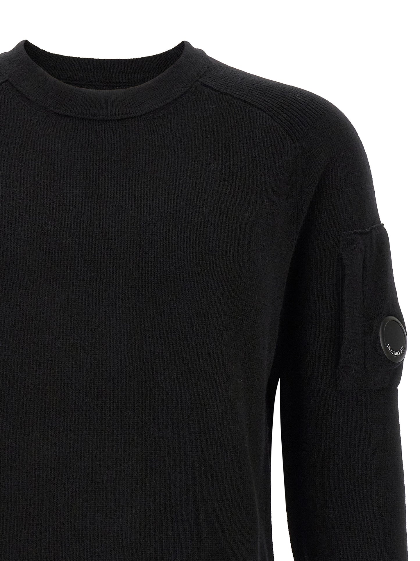C.P. Company Men 'Lambswool Grs' Sweater With Lens Detail C.P. COMPANY