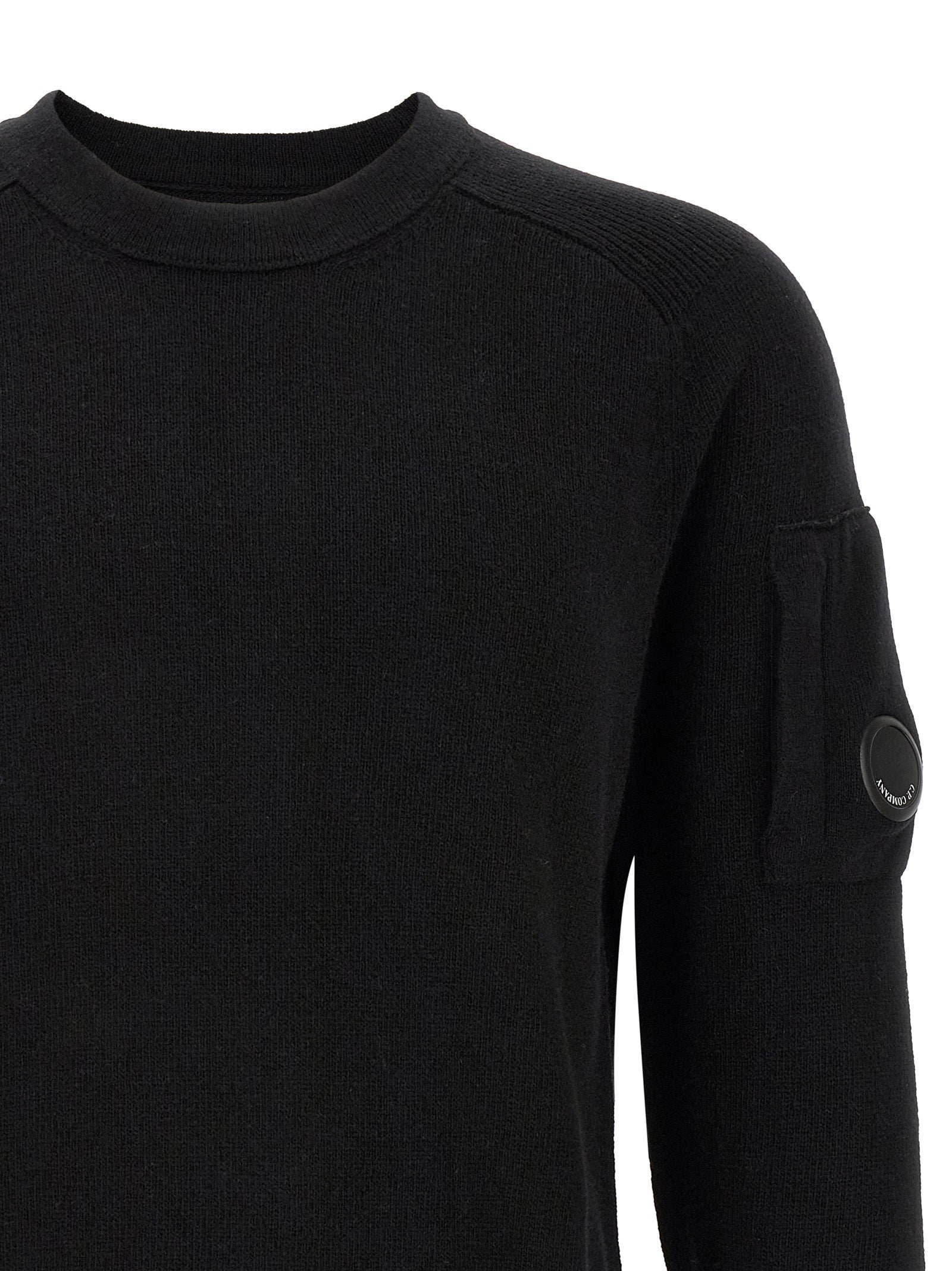 C.P. Company Men 'Lambswool Grs' Sweater With Lens Detail C.P. COMPANY