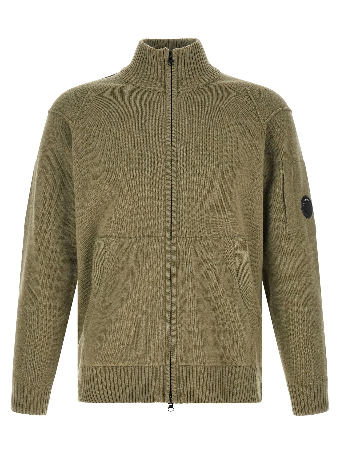 C.P. Company Men 'Lambswool Grs' Cardigan With Lens Detail C.P. COMPANY