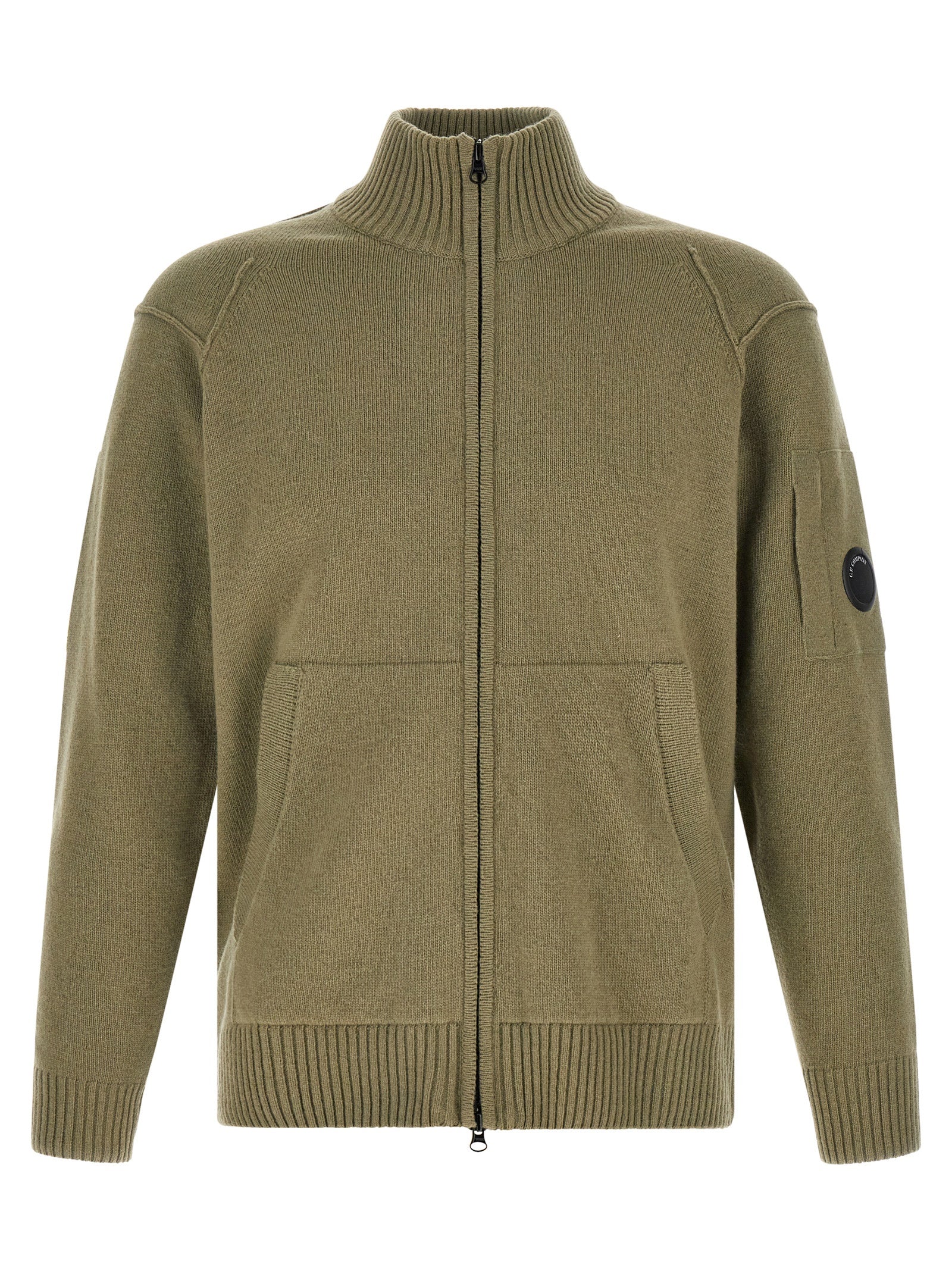 C.P. Company Men 'Lambswool Grs' Cardigan With Lens Detail C.P. COMPANY