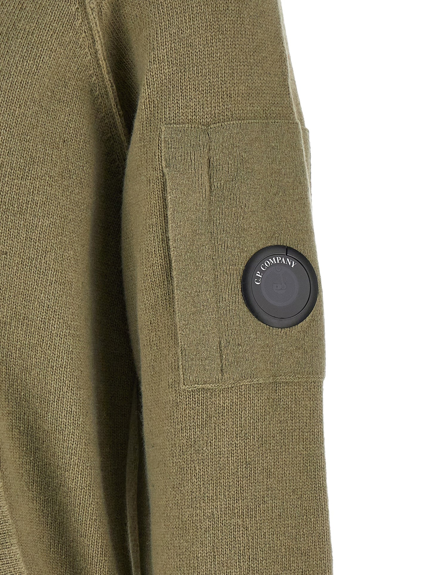 C.P. Company Men 'Lambswool Grs' Cardigan With Lens Detail C.P. COMPANY