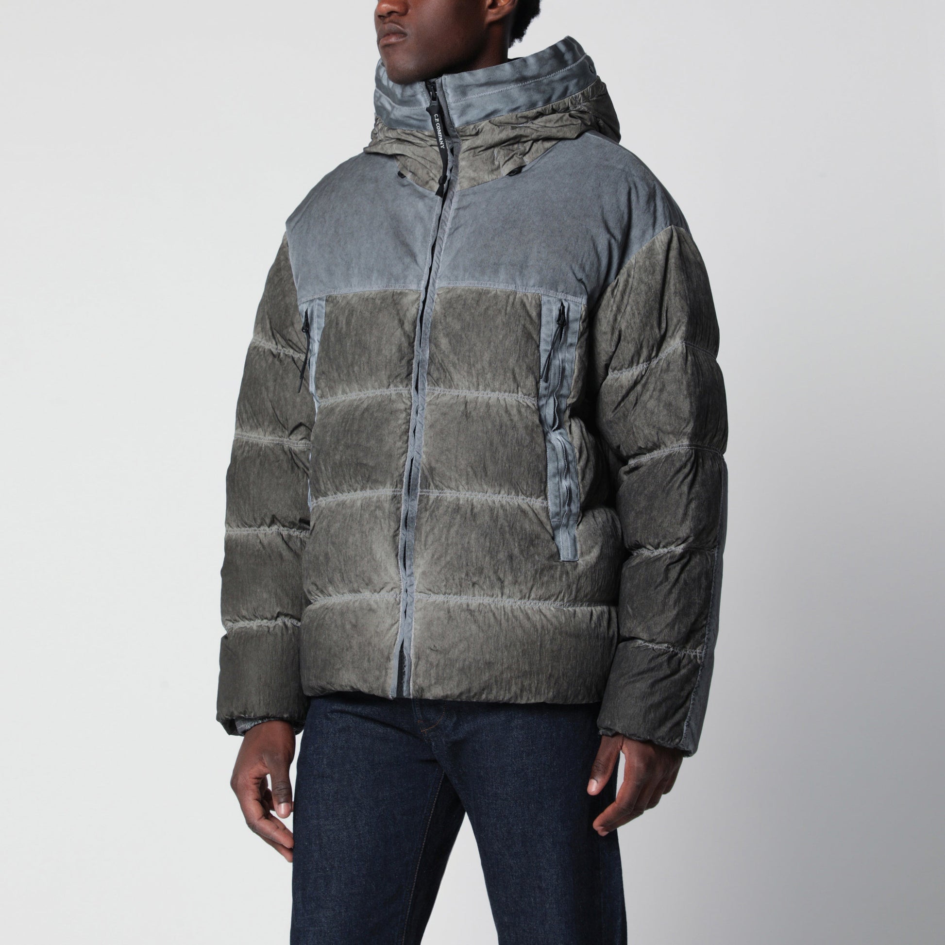 C.P. Company Eco-Chrome R Mixed Goggle Down Jacket Men C.P. COMPANY