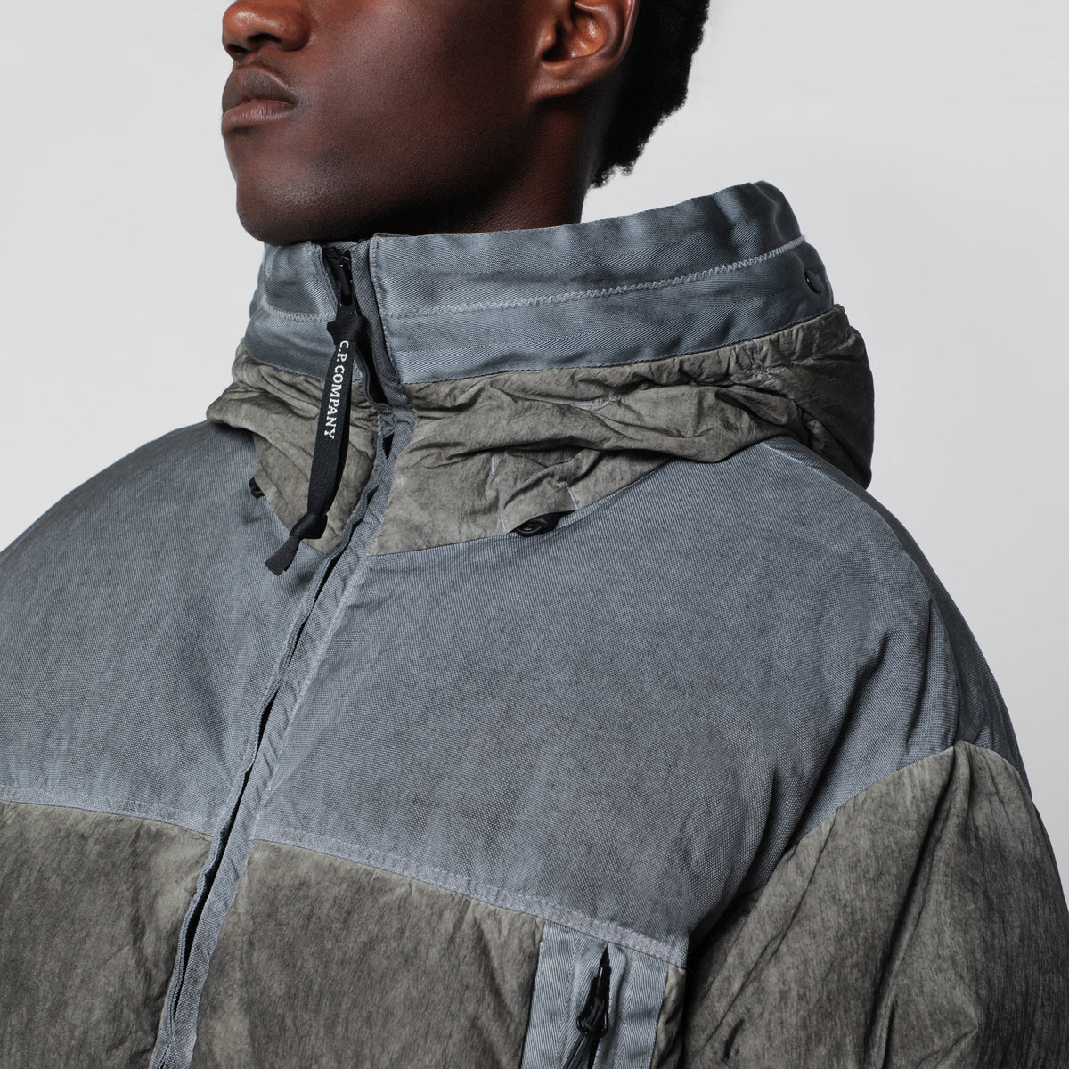 C.P. Company Eco-Chrome R Mixed Goggle Down Jacket Men C.P. COMPANY