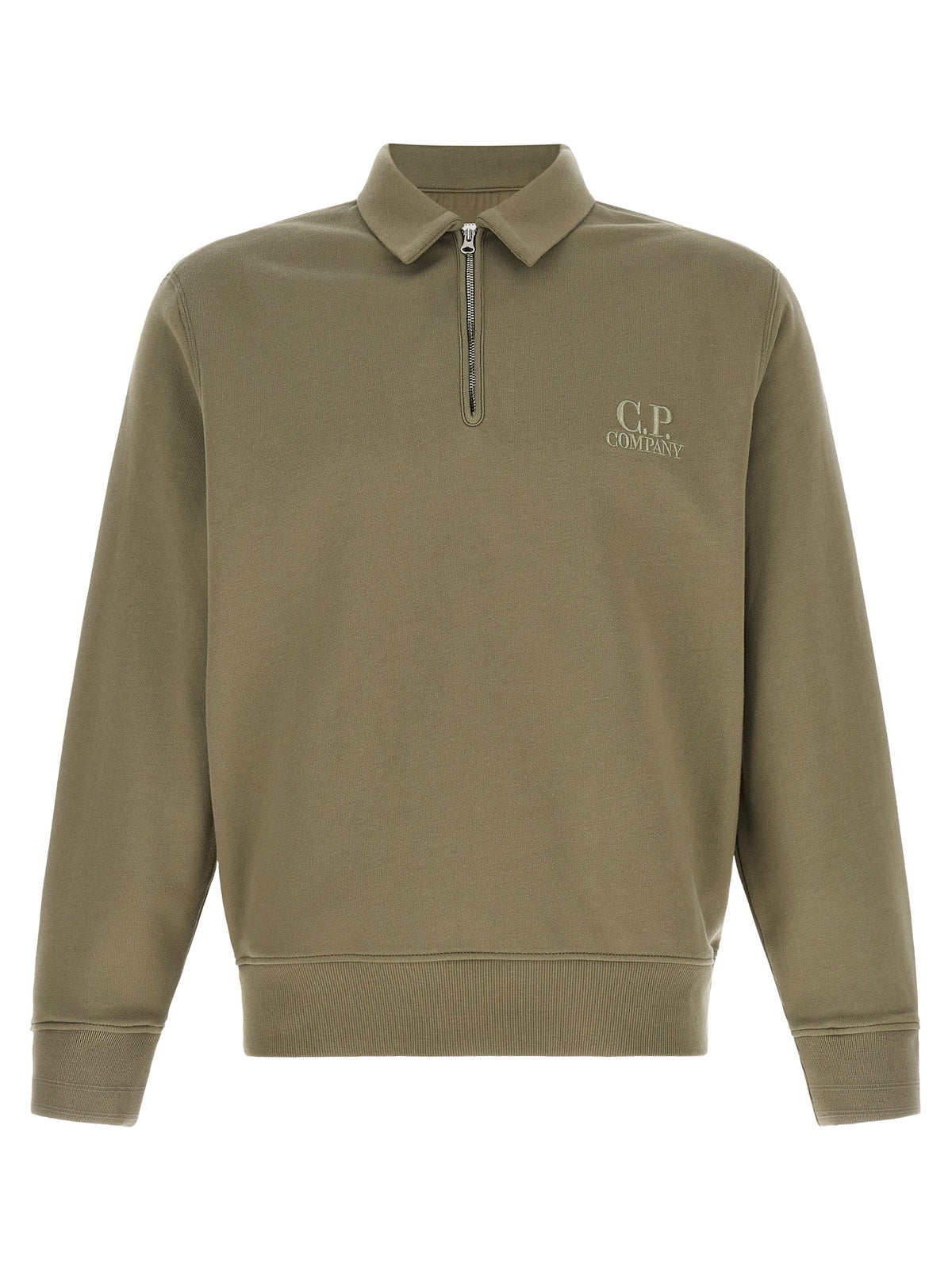 C.P. Company Men Grey Cotton Fleece Sweatshirt C.P. COMPANY