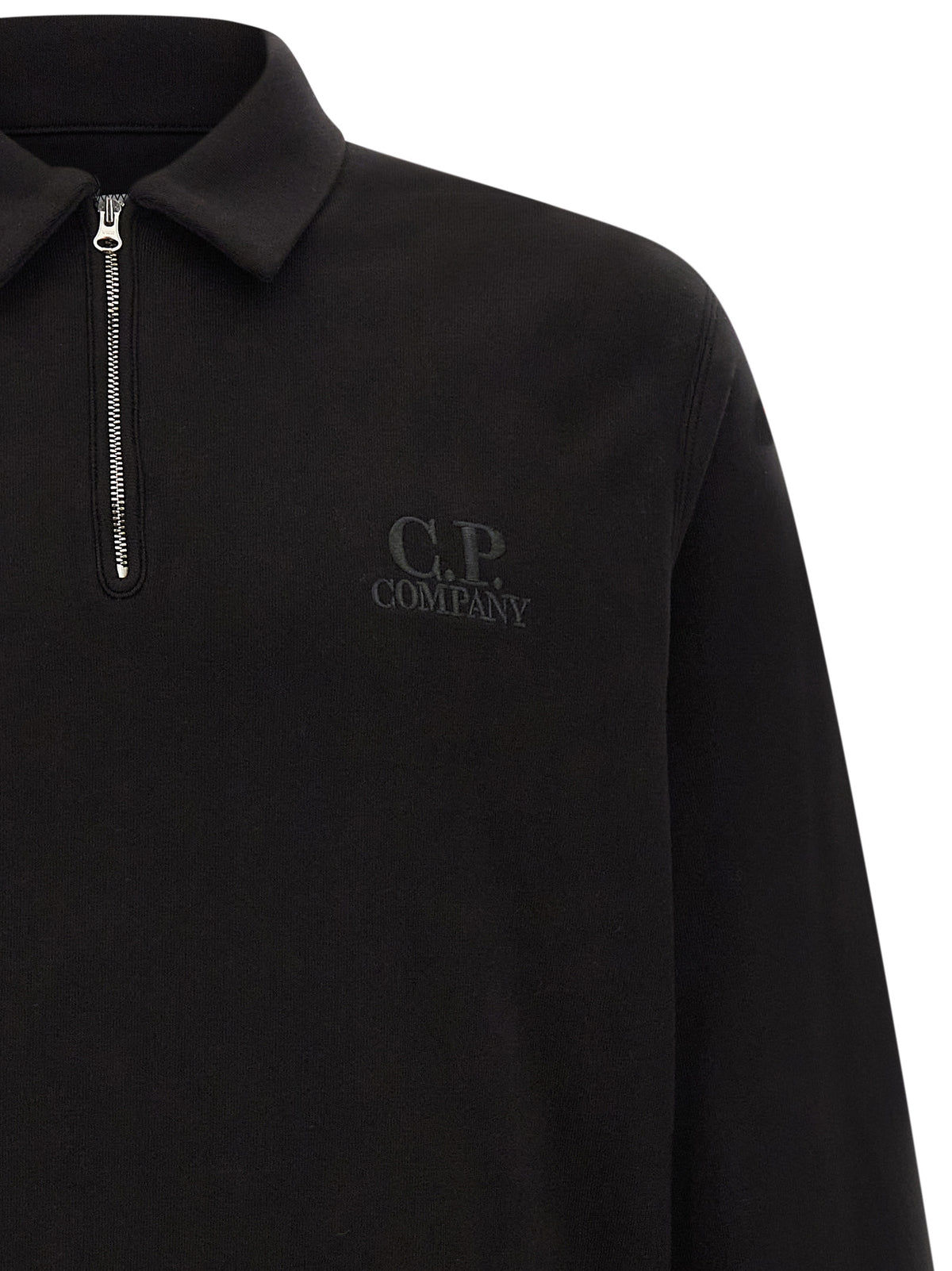 C.P. Company Men Black Cotton Fleece Sweatshirt C.P. COMPANY