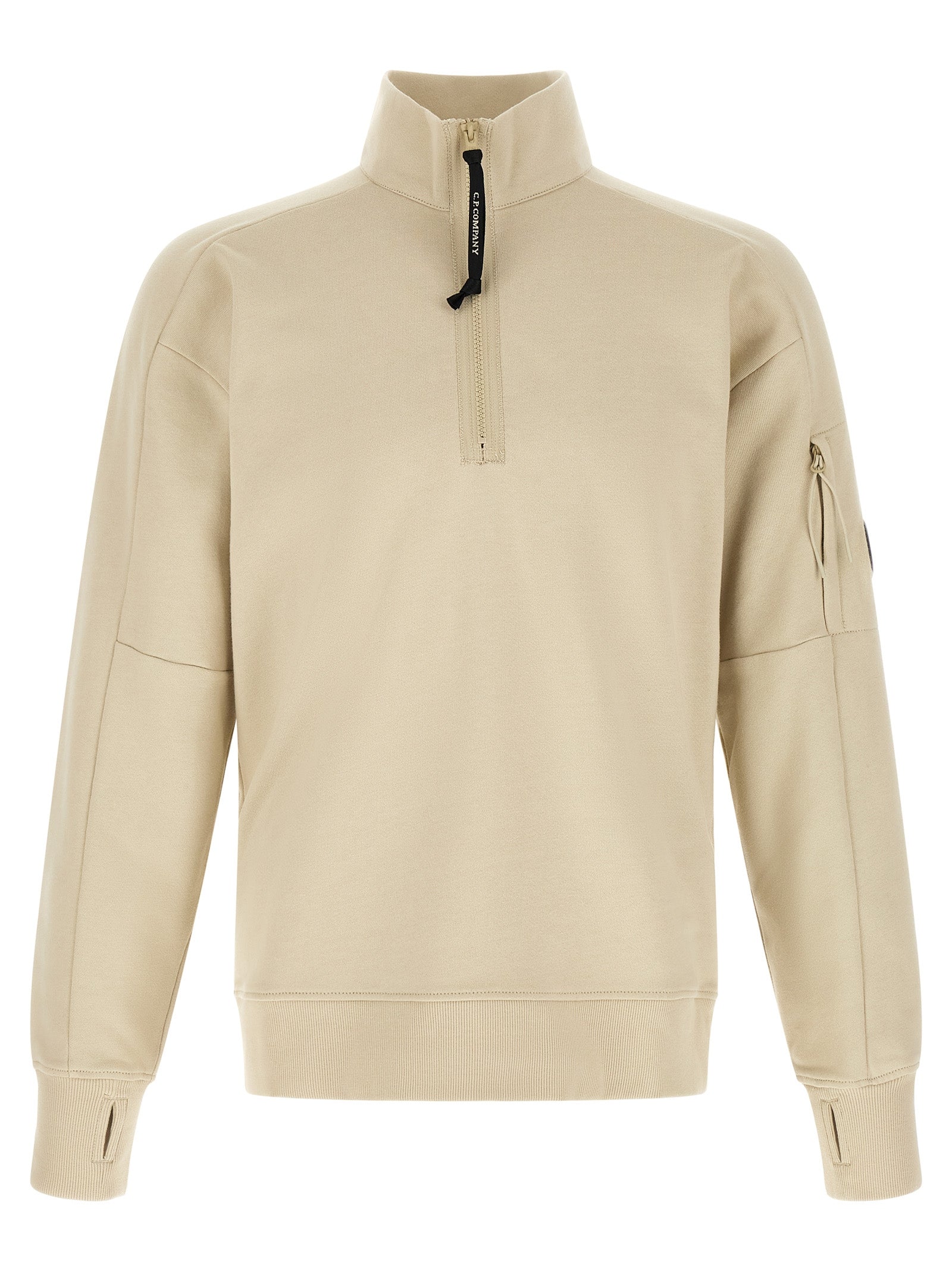 C.P. Company Men 'Diagonal Raised' Sweatshirt With Lens Detail C.P. COMPANY