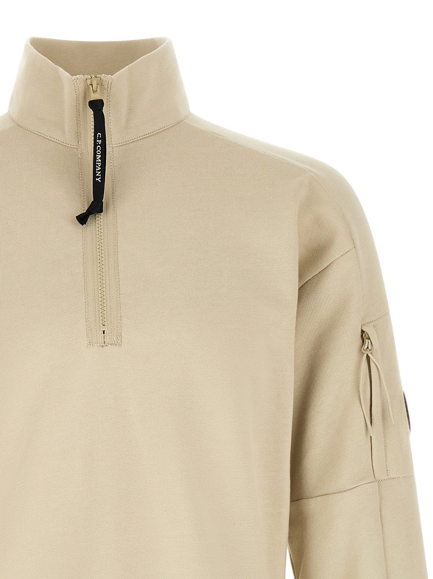 C.P. Company Men 'Diagonal Raised' Sweatshirt With Lens Detail C.P. COMPANY