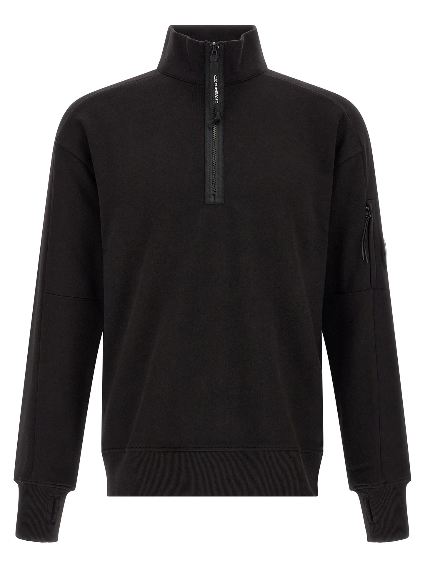 C.P. Company Men 'Diagonal Raised Fleece ' Sweatshirt And Lens Detail C.P. COMPANY
