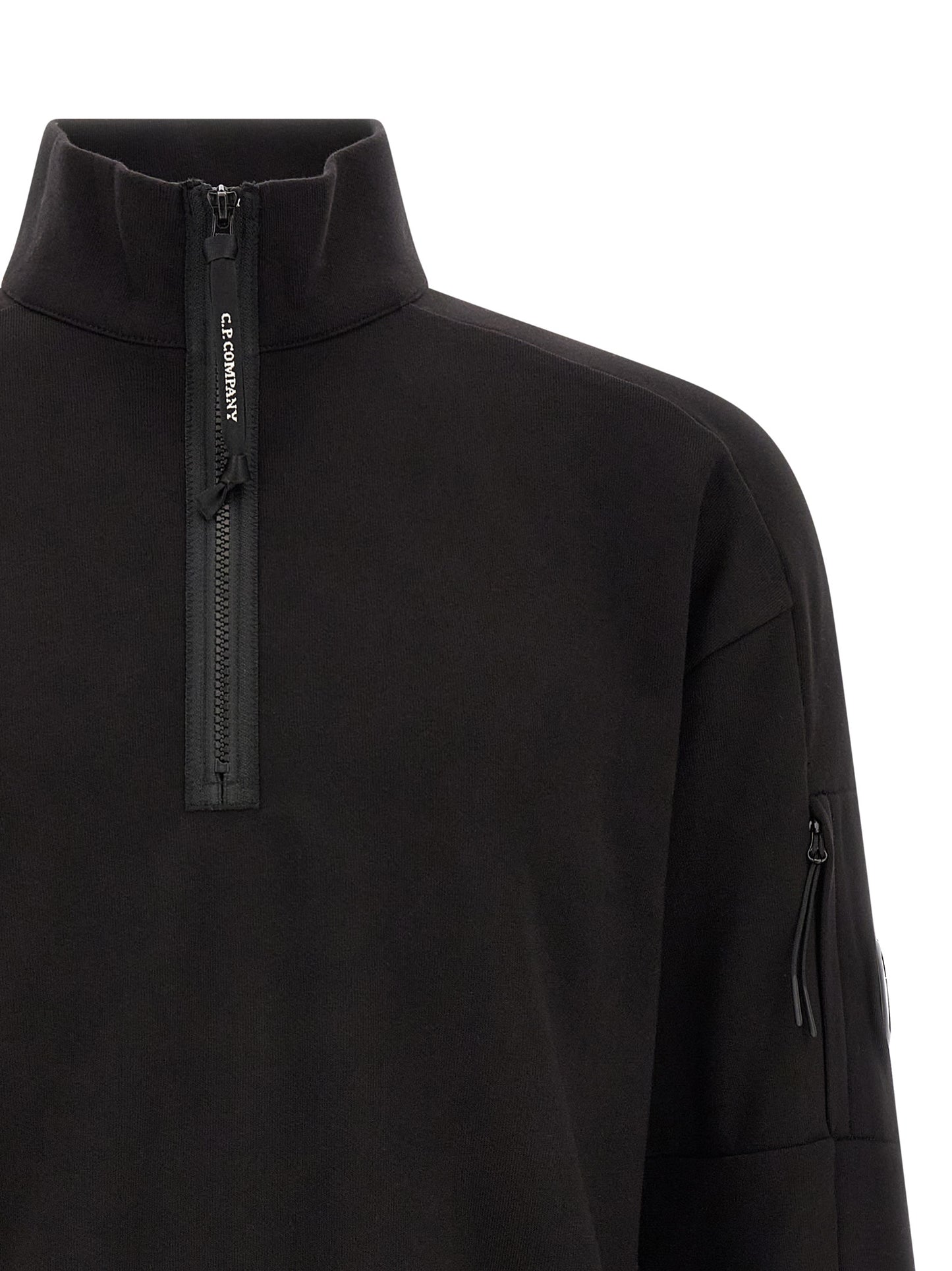 C.P. Company Men 'Diagonal Raised Fleece ' Sweatshirt And Lens Detail C.P. COMPANY