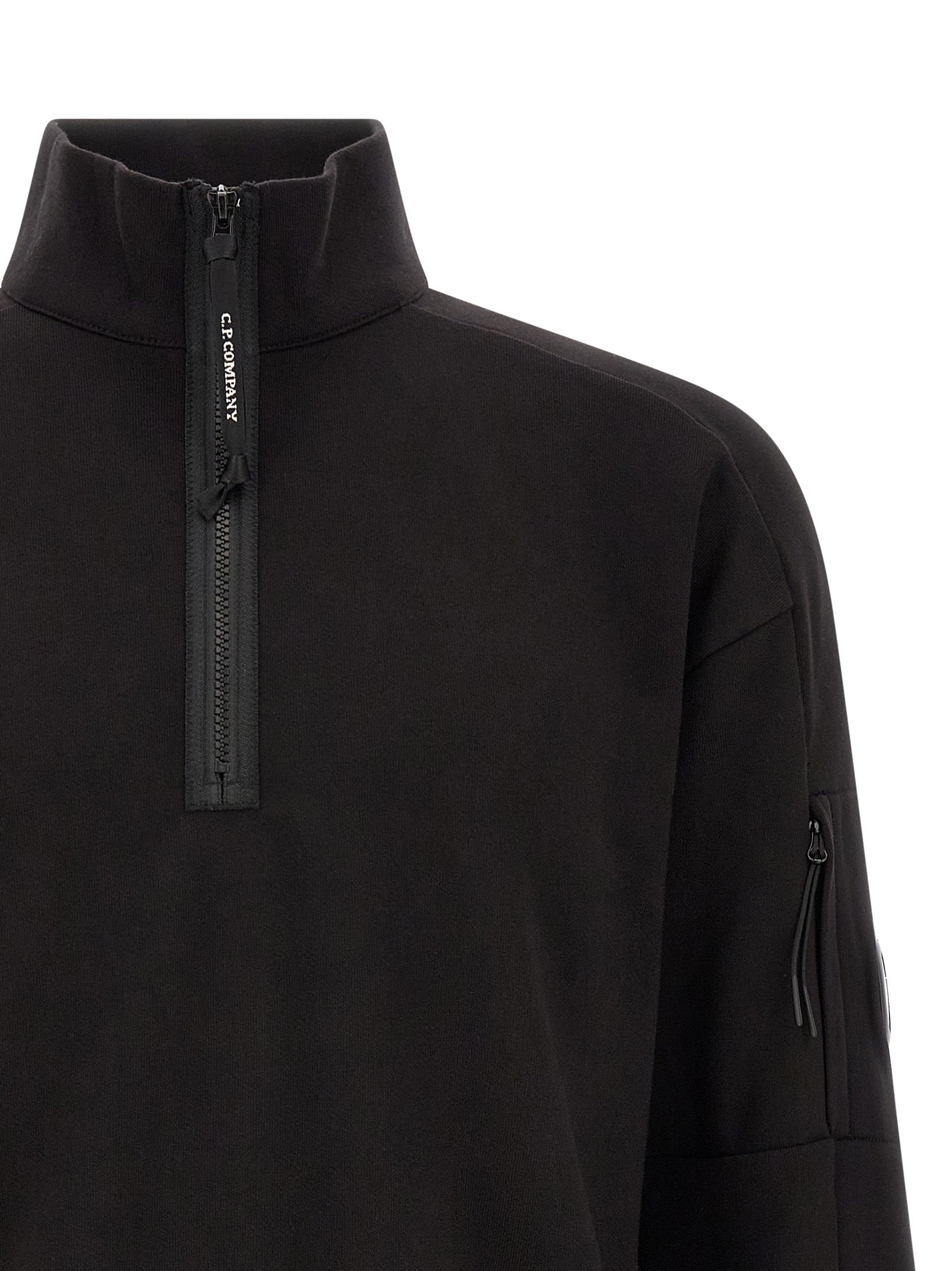 C.P. Company Men 'Diagonal Raised Fleece ' Sweatshirt And Lens Detail C.P. COMPANY