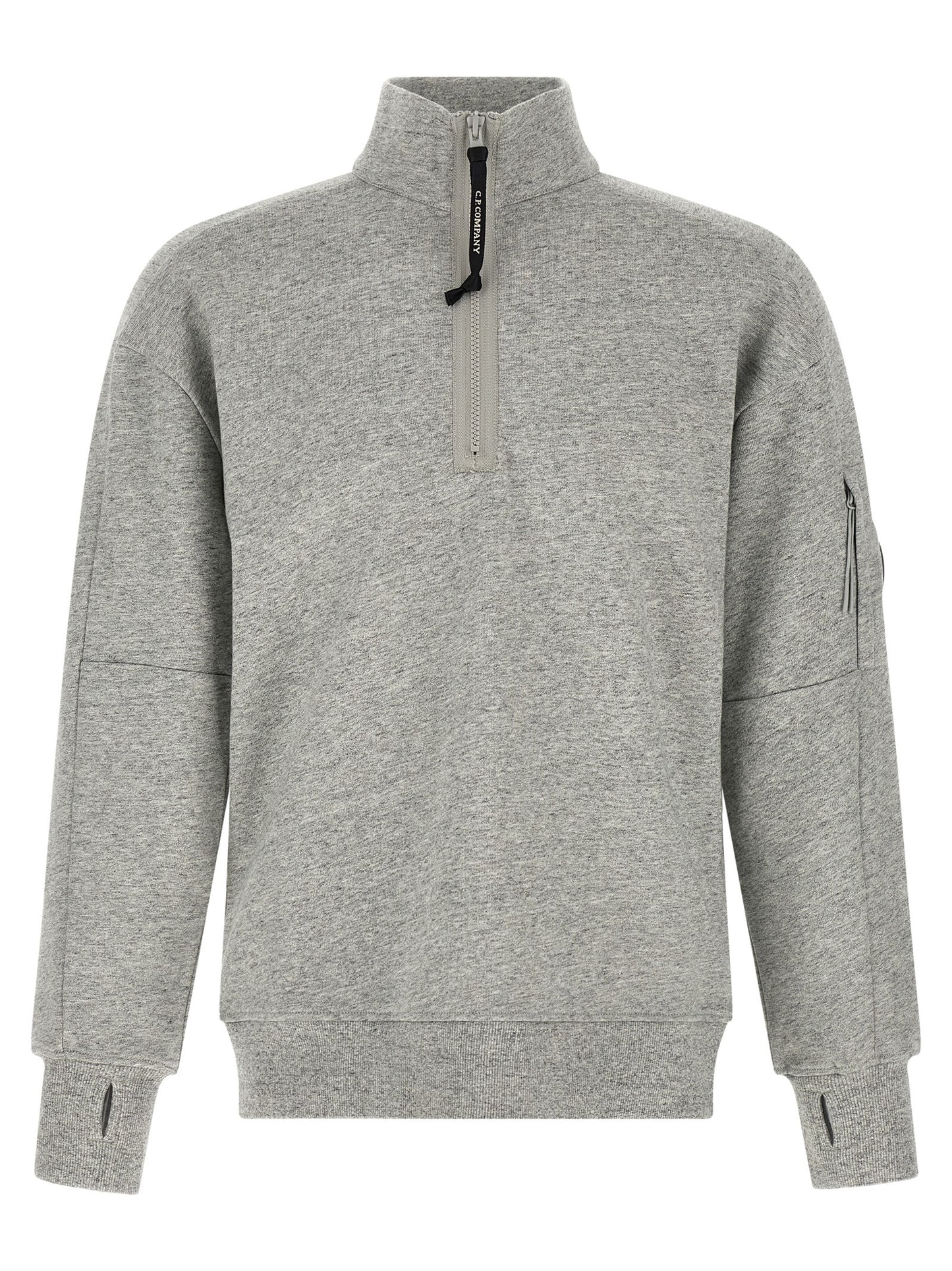 C.P. Company Men 'Diagonal Raised Fleece ' Sweatshirt And Lens Detail C.P. COMPANY