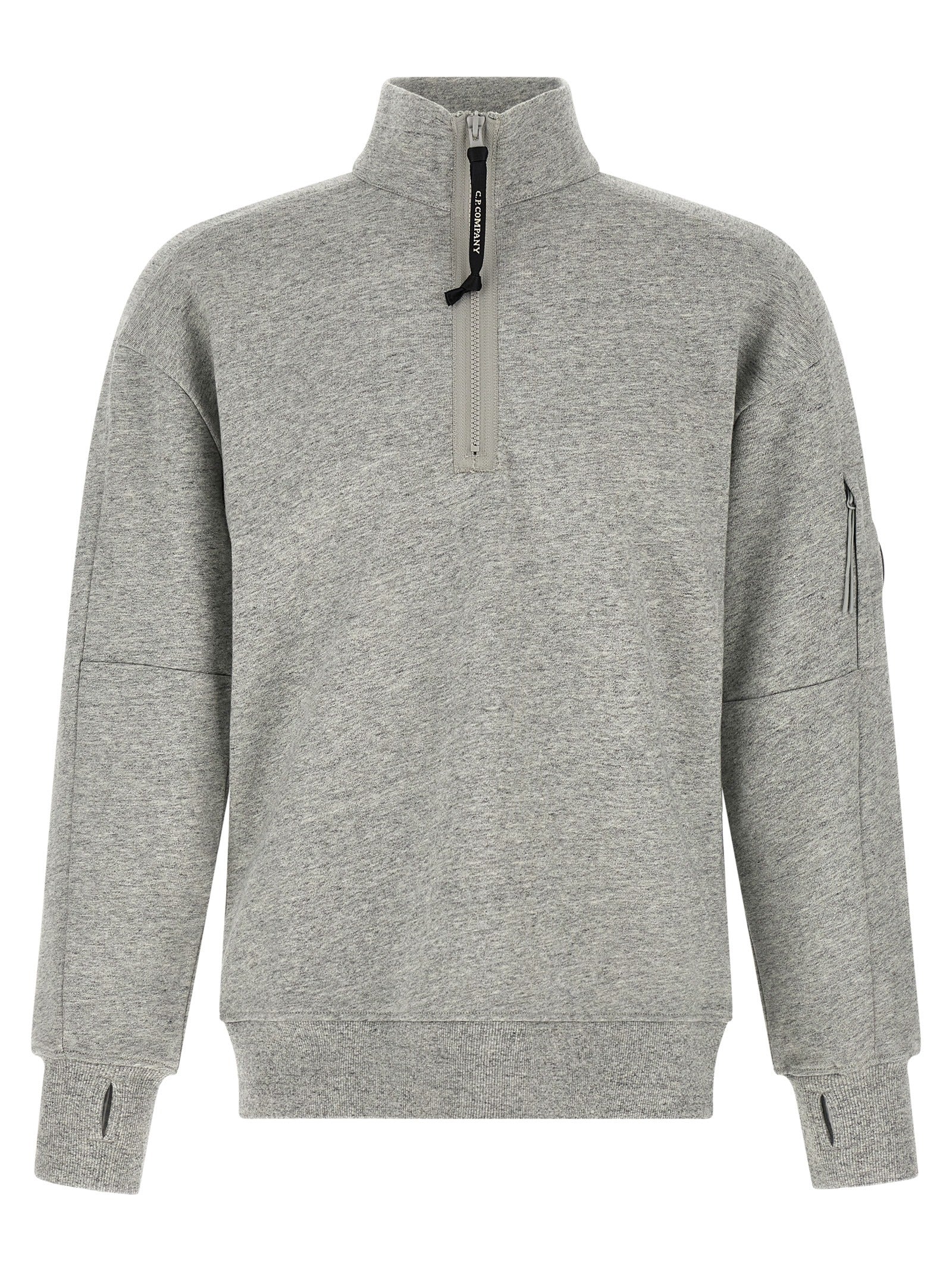 C.P. Company Men 'Diagonal Raised Fleece ' Sweatshirt And Lens Detail C.P. COMPANY