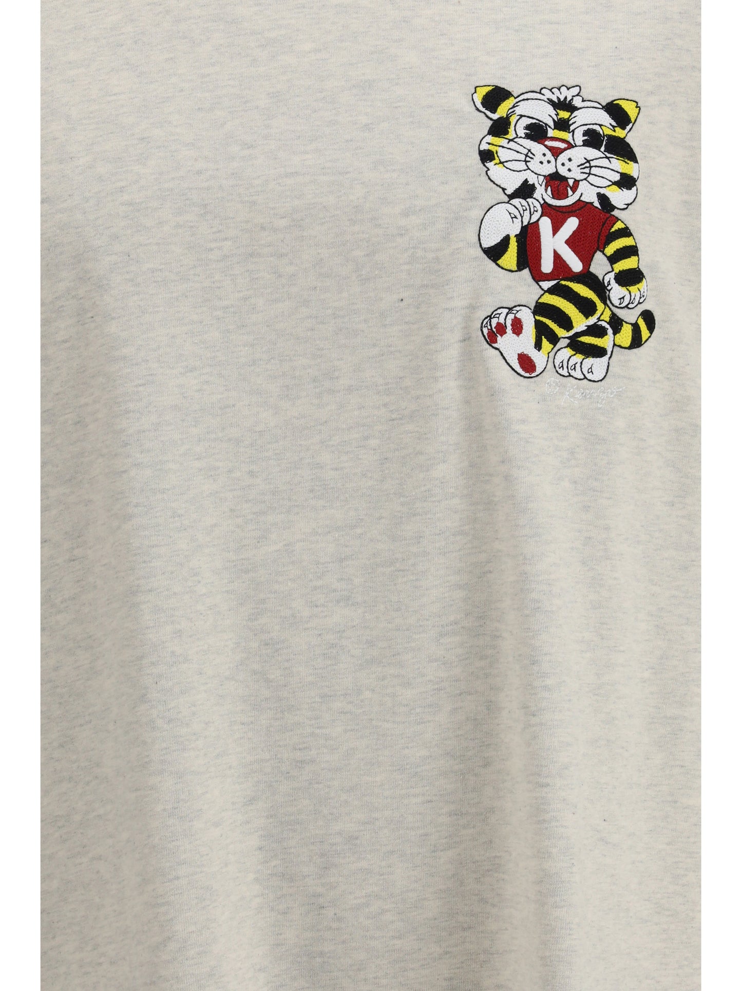Kenzo Men Wild Tiger Motif Embroidered On The Chest Oversized T-Shirt KENZO